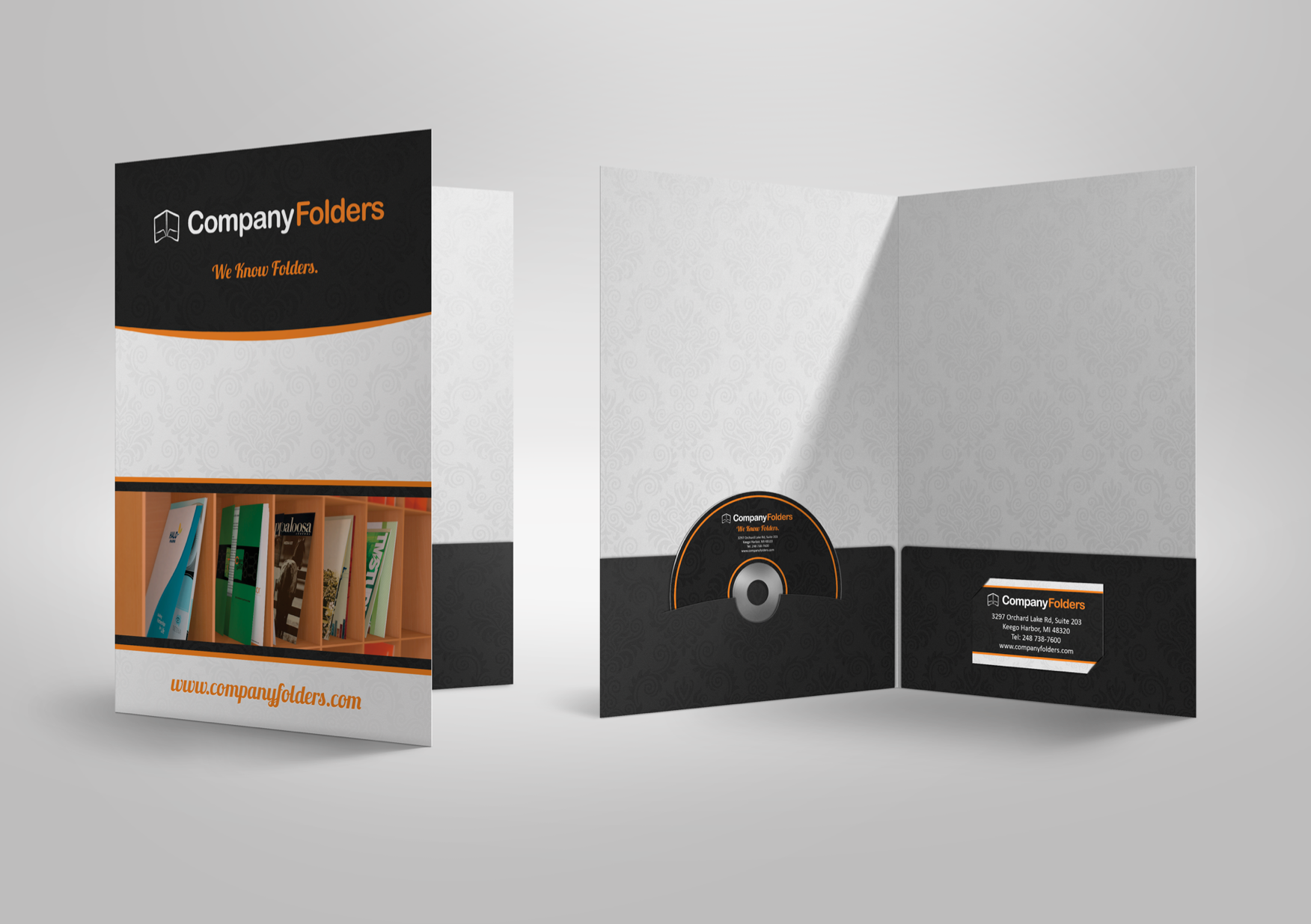 presentation folder psd mockup