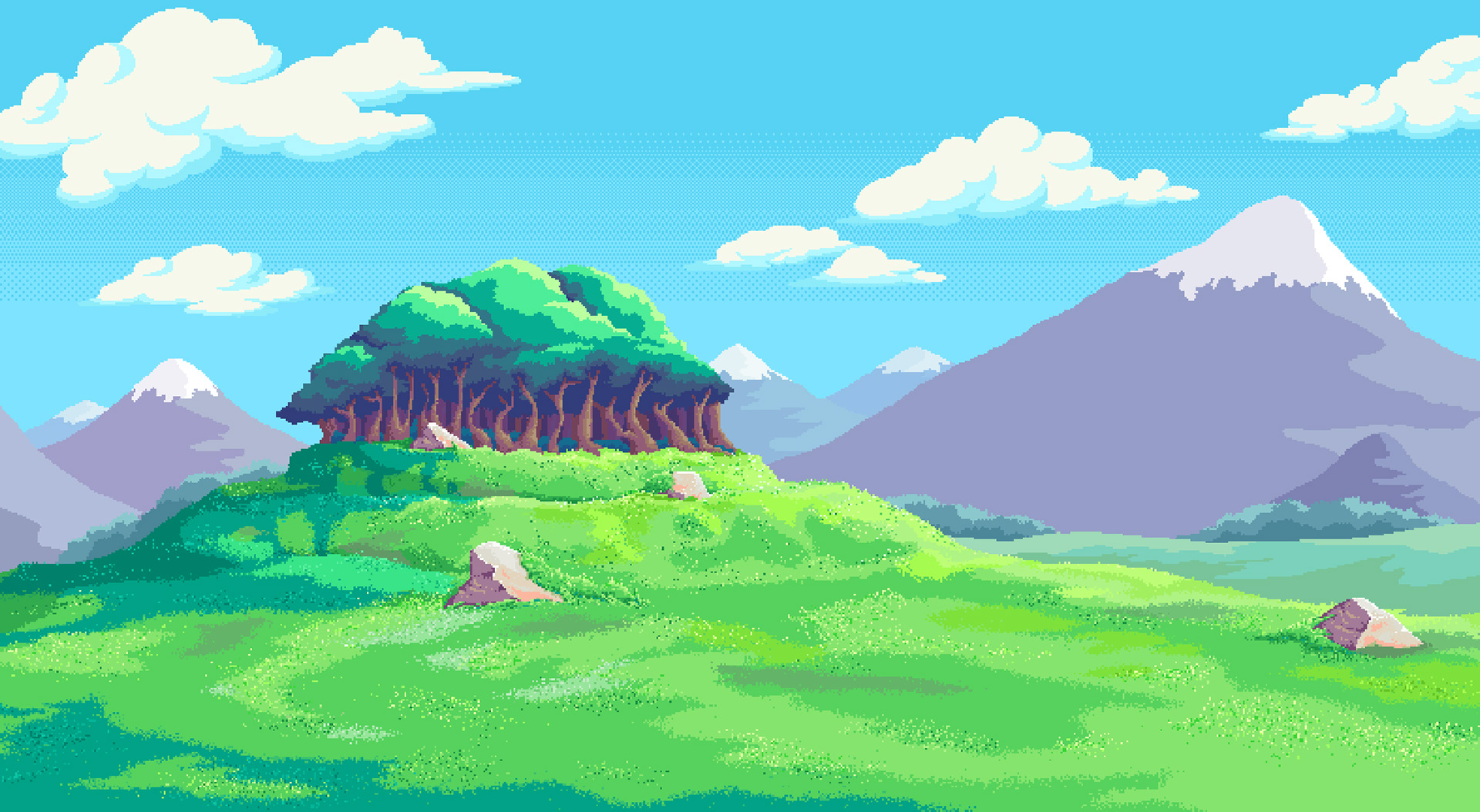 Pixel Art Backgrounds - Tutorial: Skip on Behance