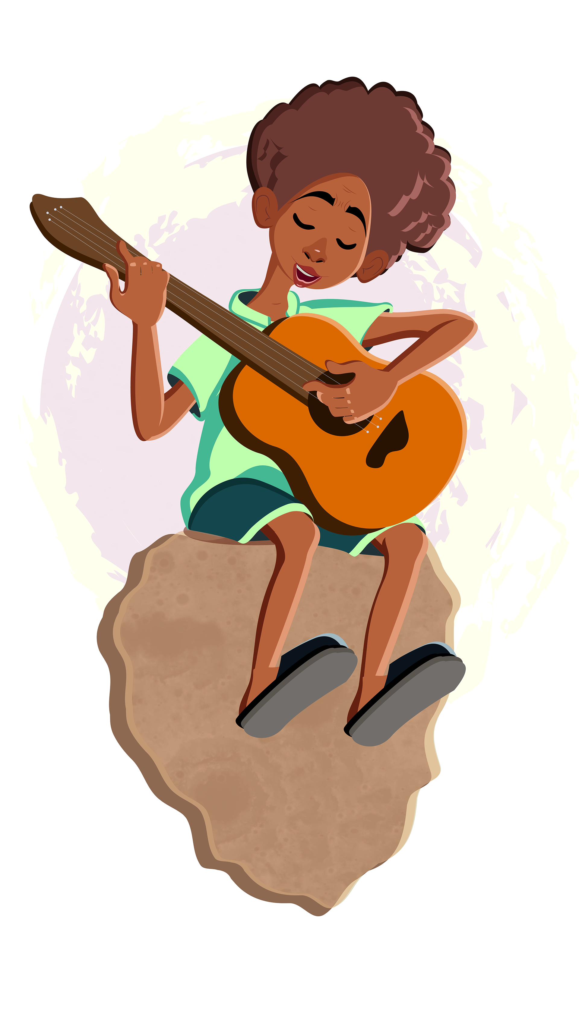 Playing Guitar GIF Simple character animation | Behance
