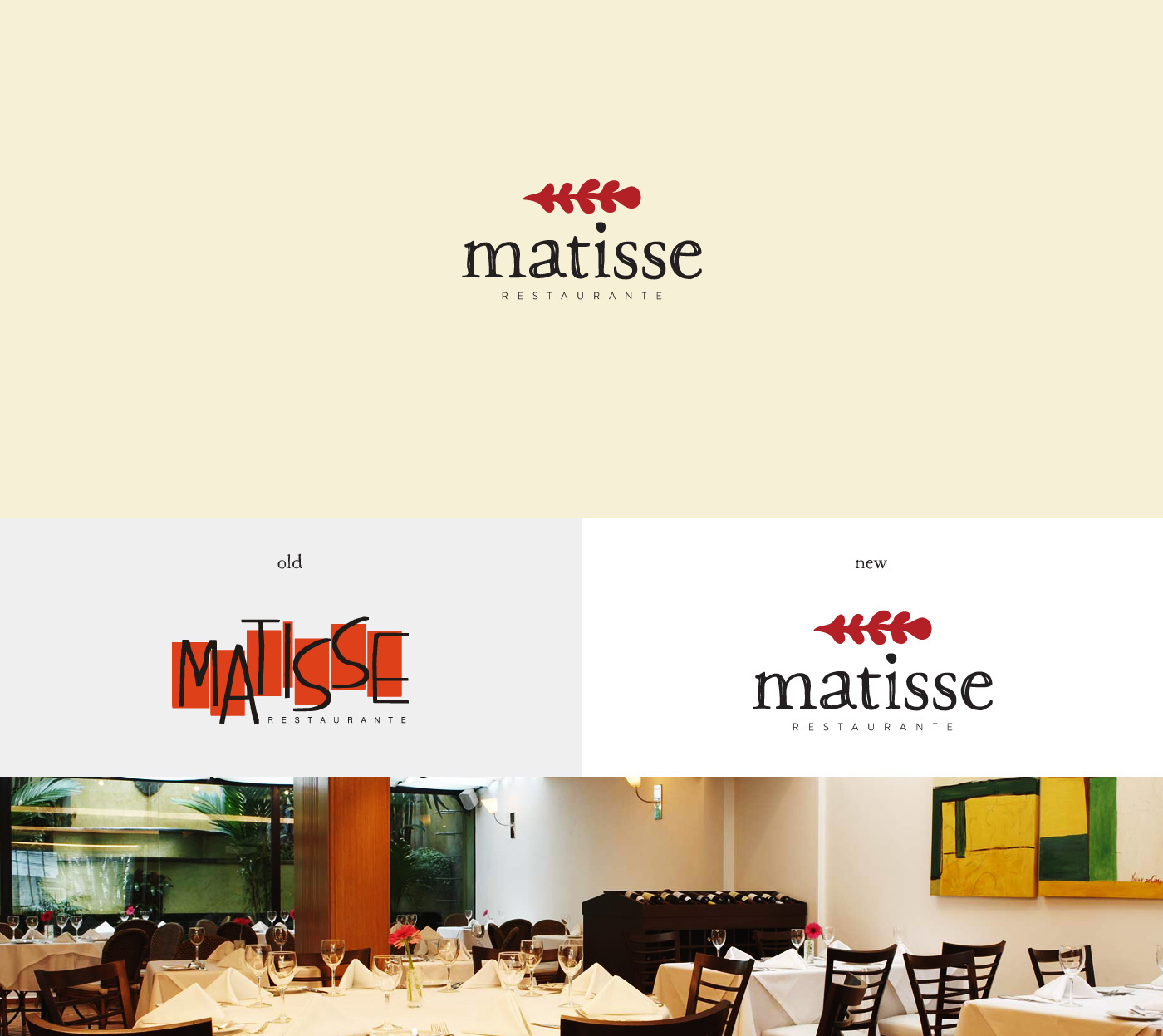 Graag gedaan G afbreken Rebranding - Matisse Restaurant on Behance