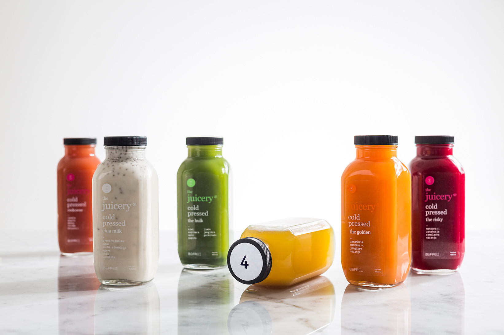 Cold Pressed food styling art direction Photography juices monocromathic Fo...
