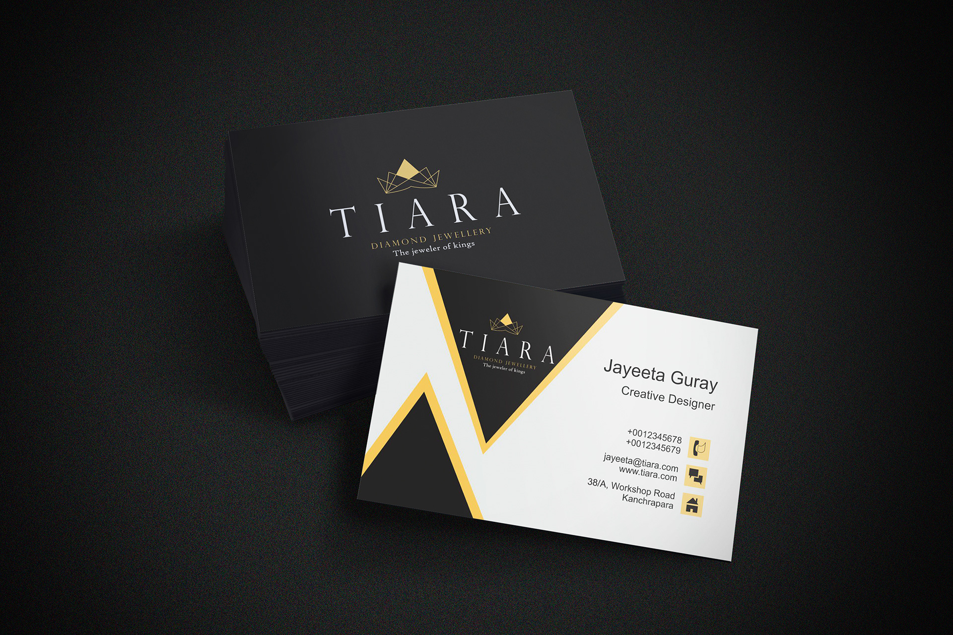 design a business card jewelry
