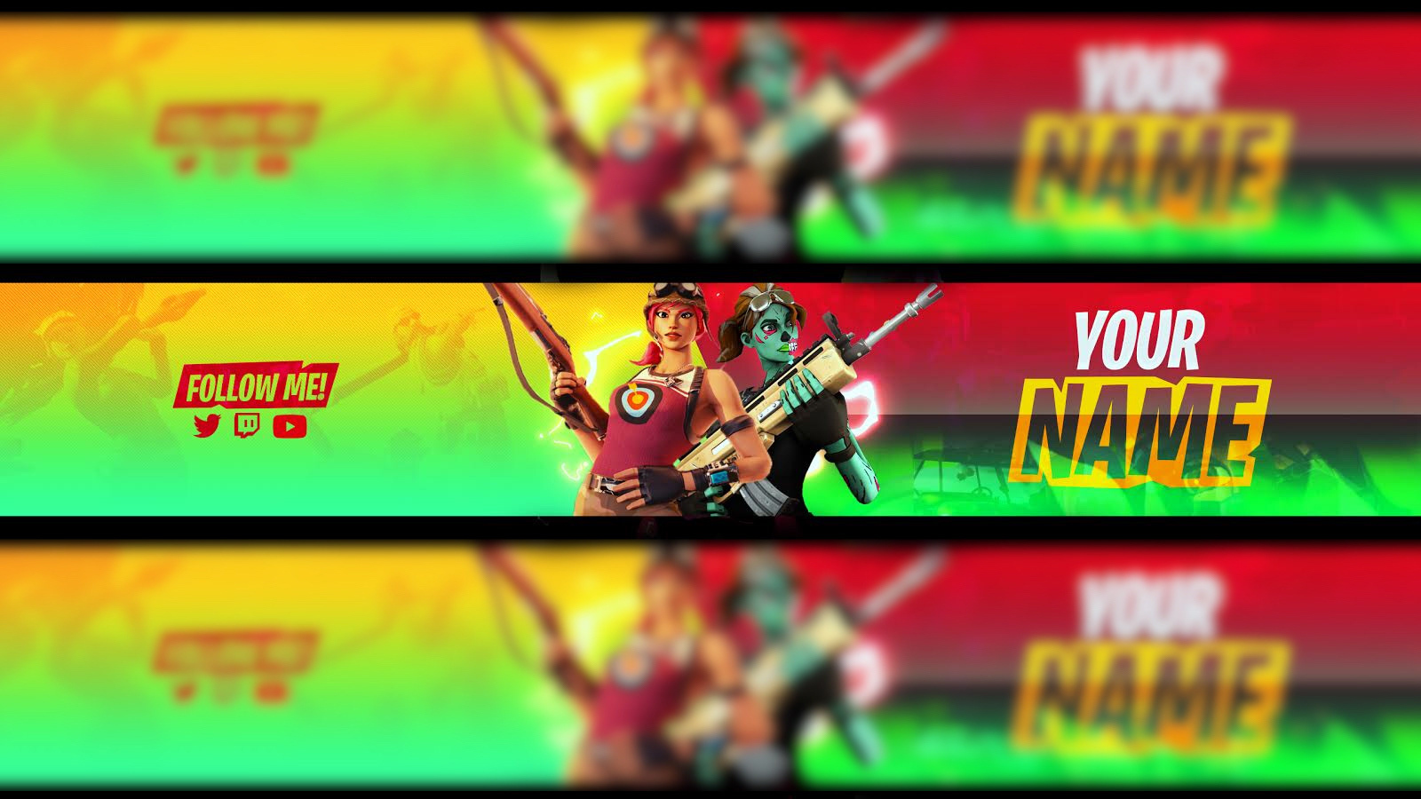 Fortnite Youtube Banner Template Free On Behance - roblox youtube banner no text
