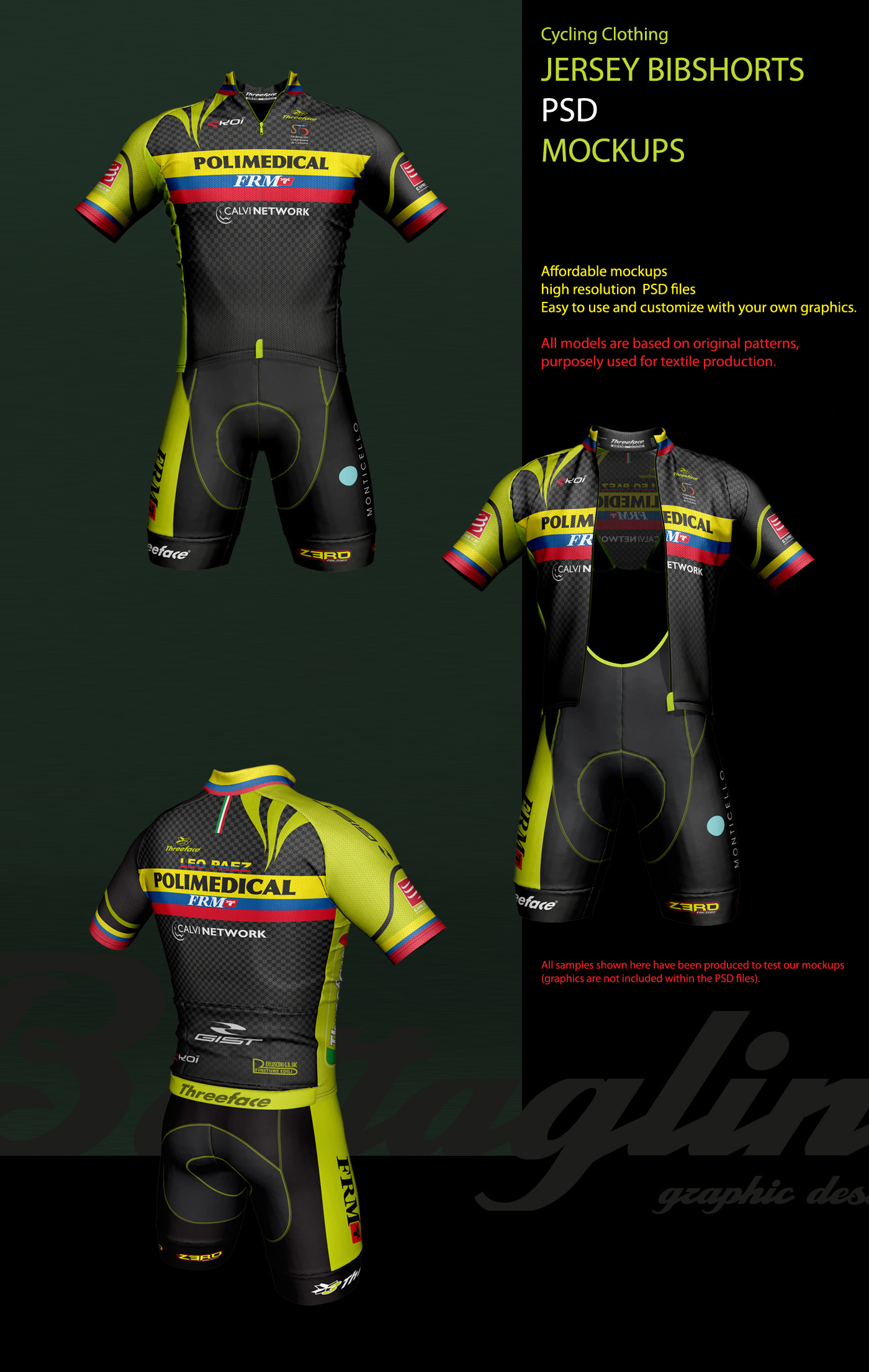 Download Jersey Bib Shorts Mockups On Behance