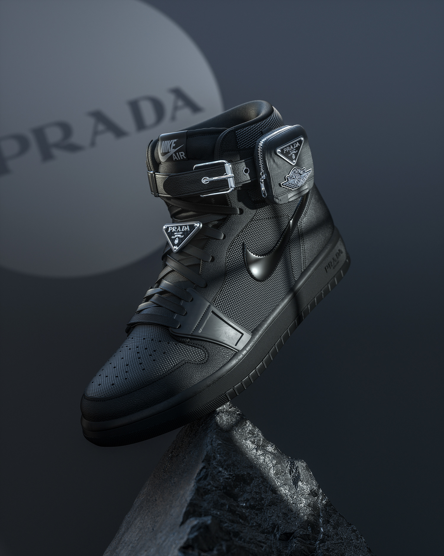 Nike Air Jordan 1 x High End Brands 3D Concept | Behance