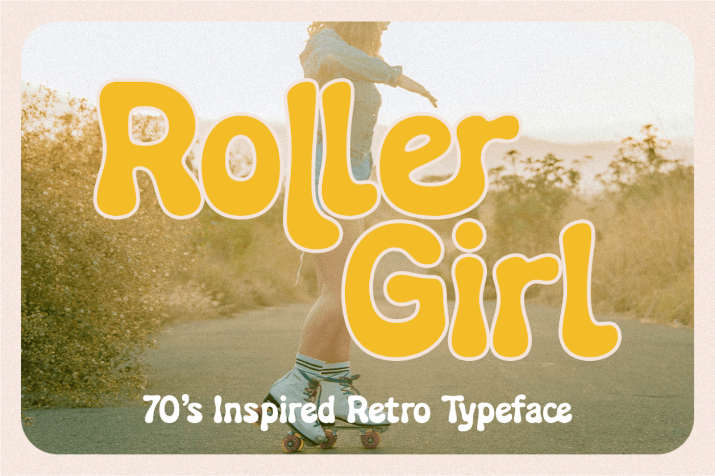 Roller Girl - Groovy Retro 70's Font by Pixel Surplus