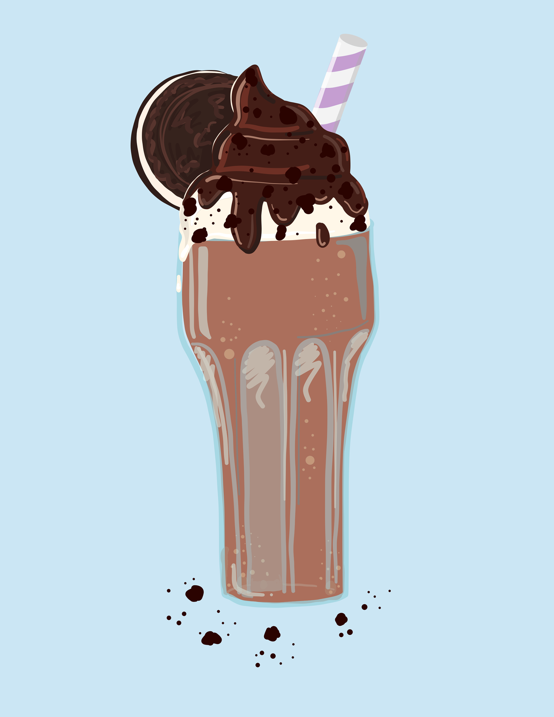 Chocolate Milkshake on Behance