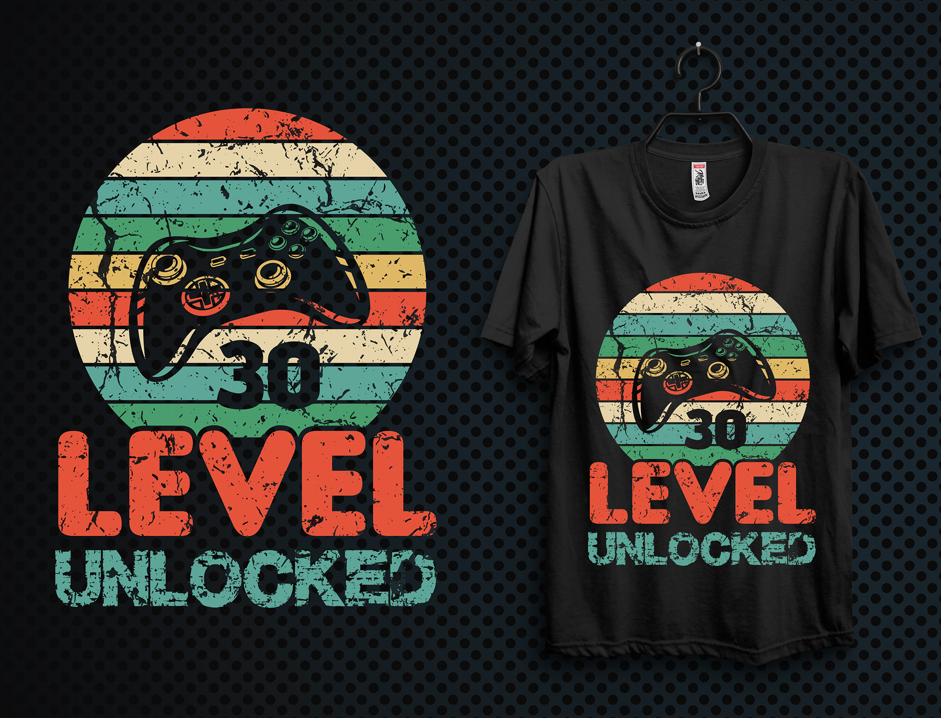 Awesome Gaming T-shirt Design and free mockup download on Behance