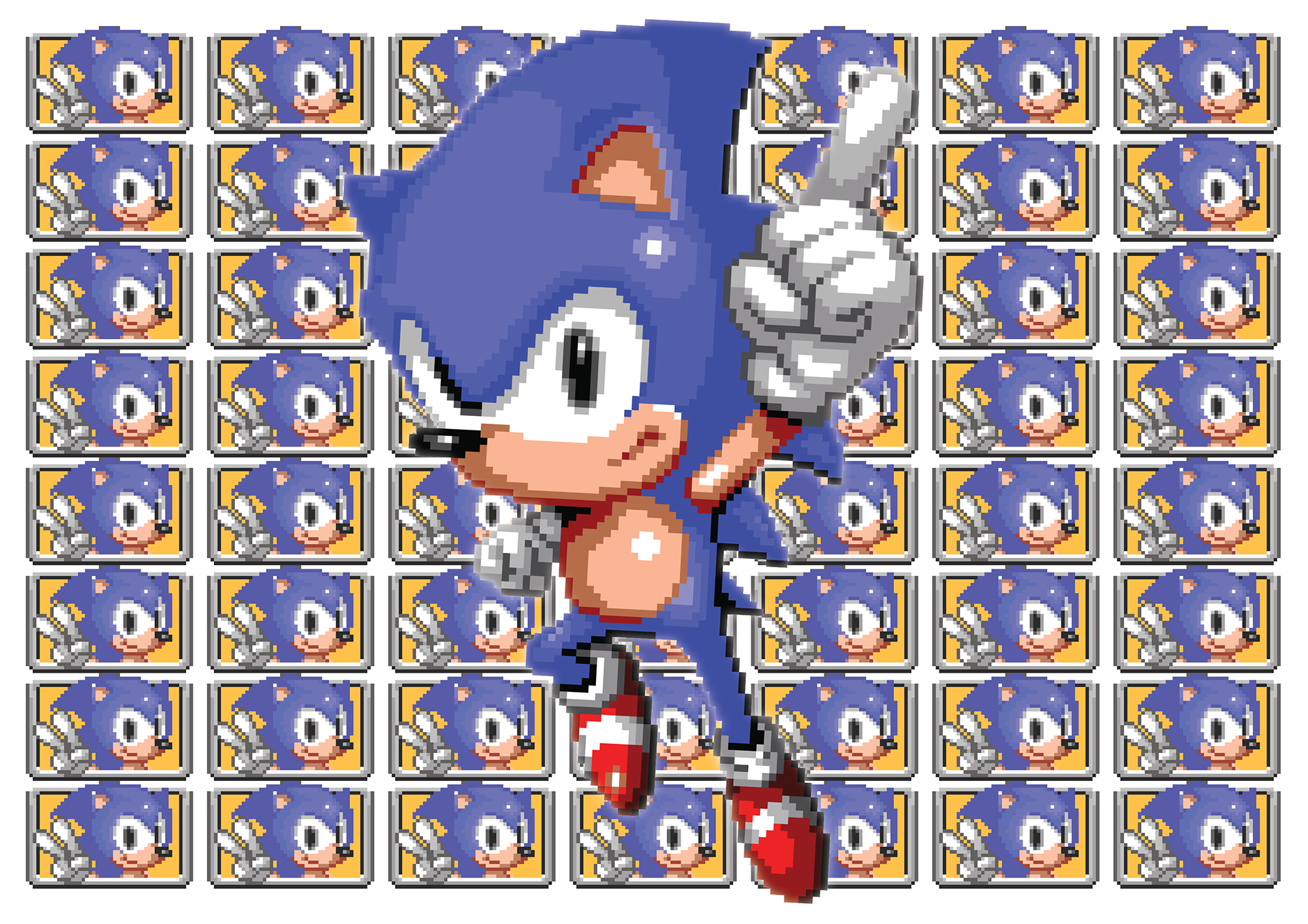 Sonic pixel art