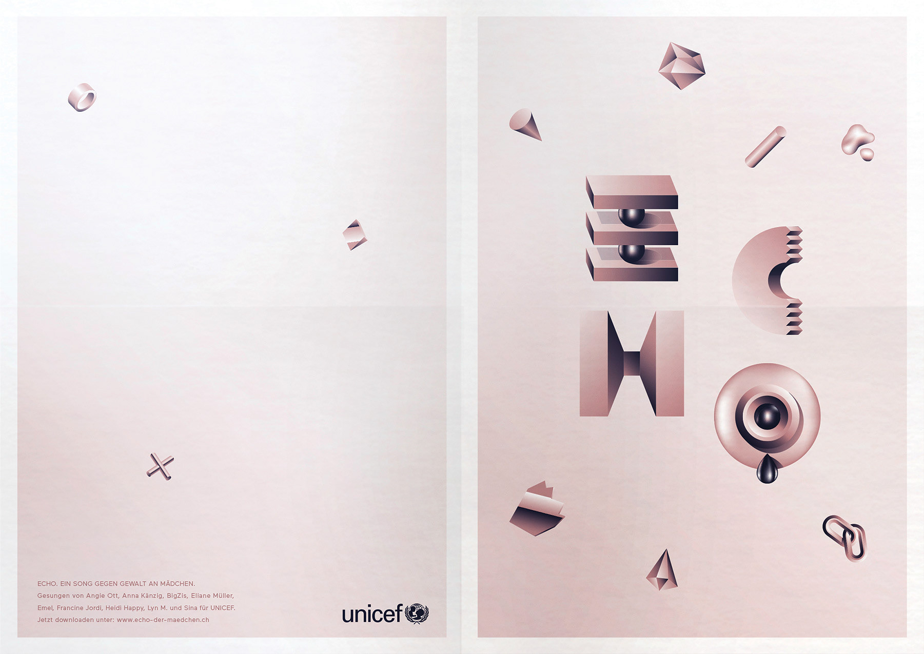 Unicef Echo On Behance Its a jordin sparks song that she made only for the comercial sorry d: unicef echo on behance
