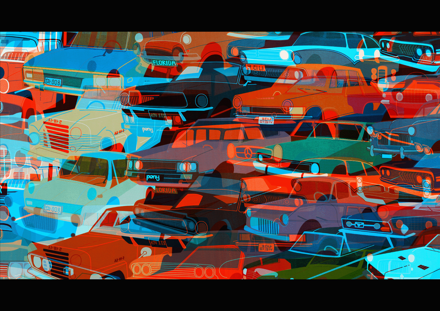 Traffic jam gif+3d version artwork on Behance