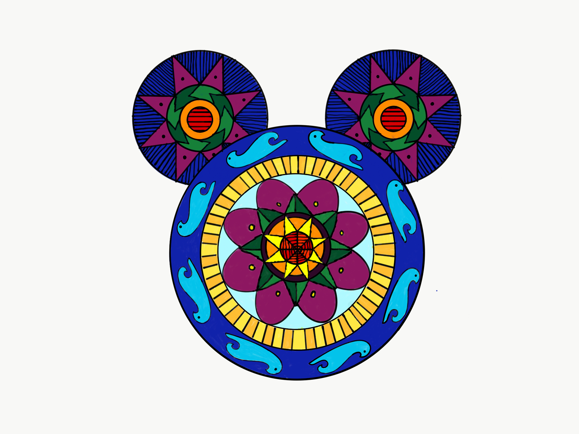 Mickey Mouse Mandala on Behance