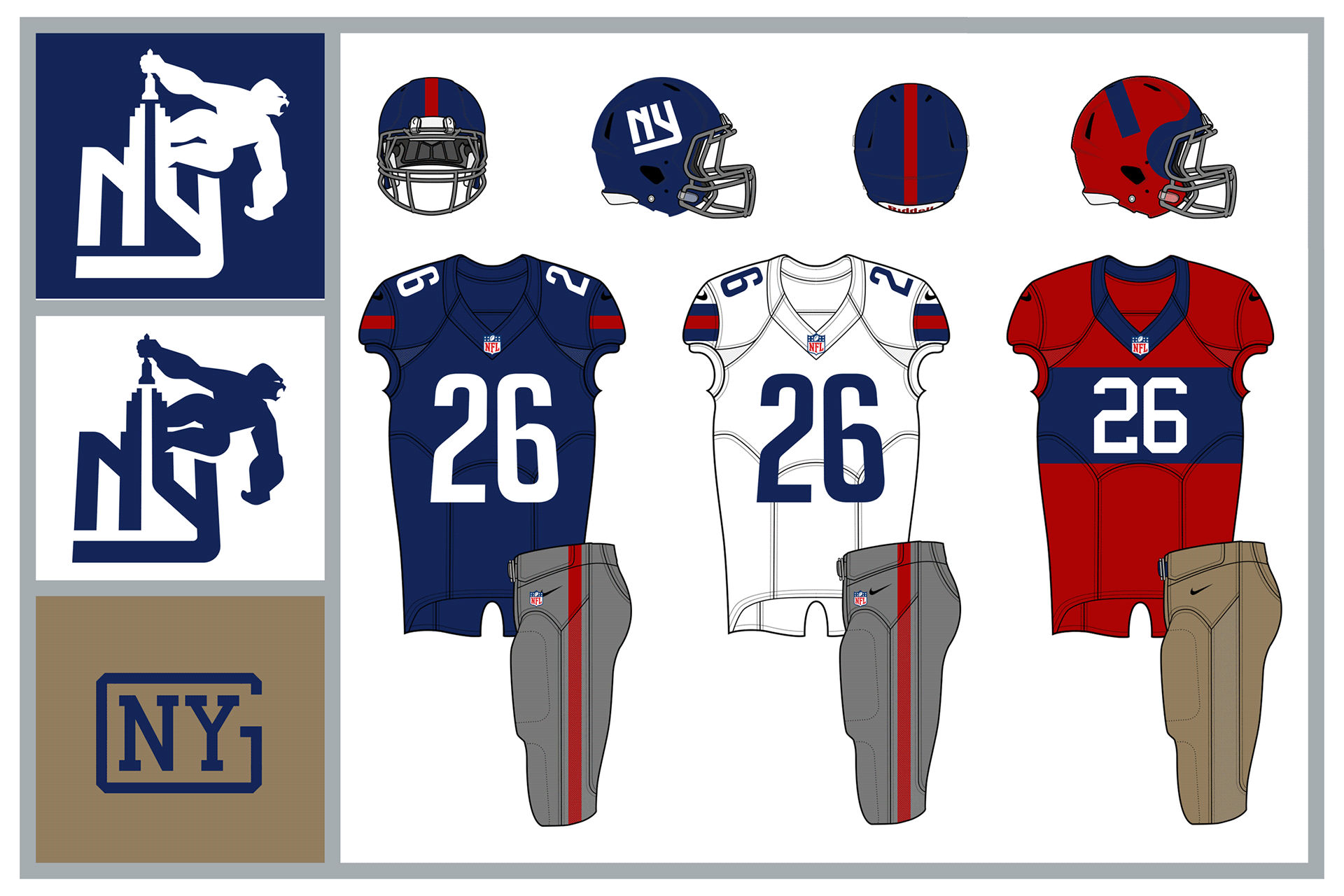 new york giants concept uniforms