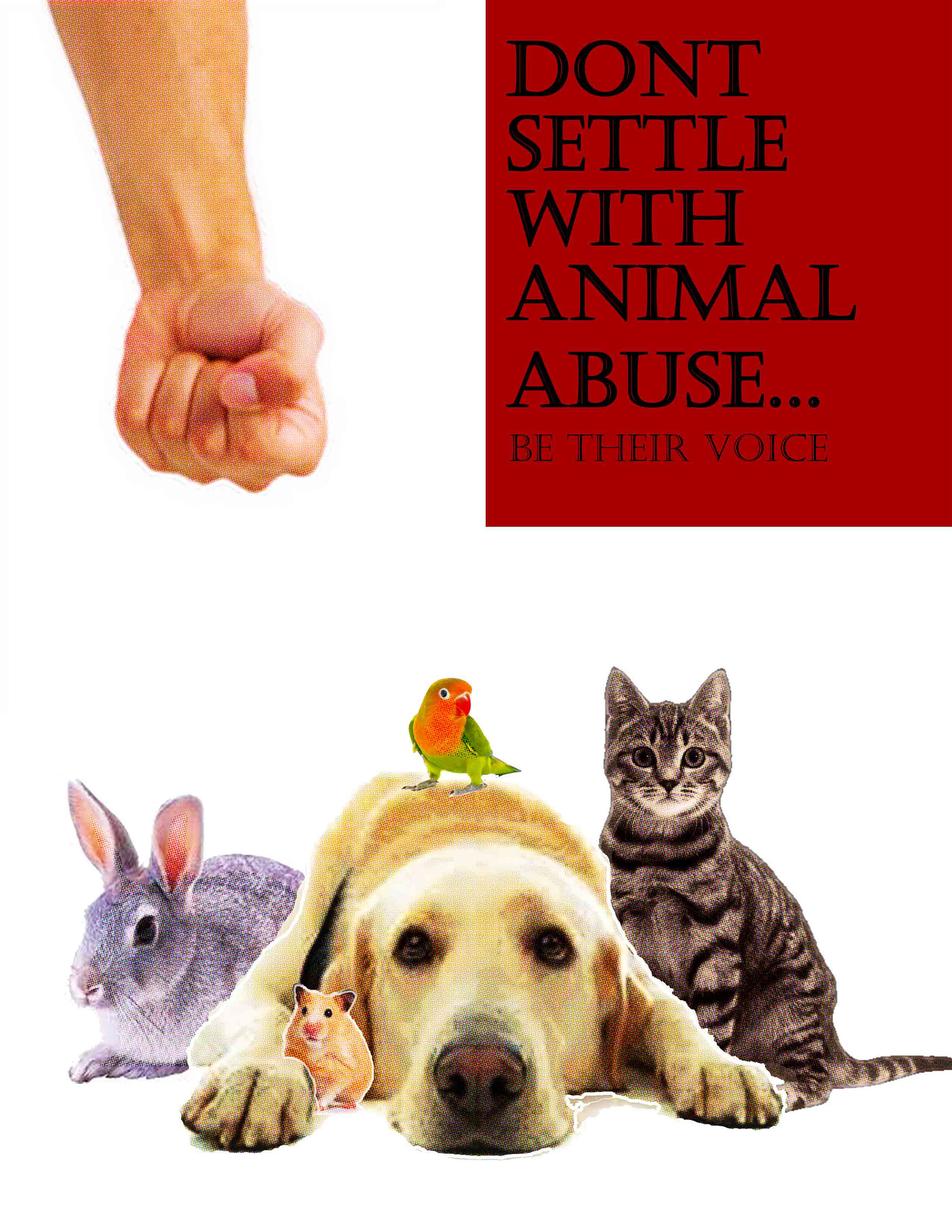 Propaganda Poster (Anti-animal abuse) | Behance