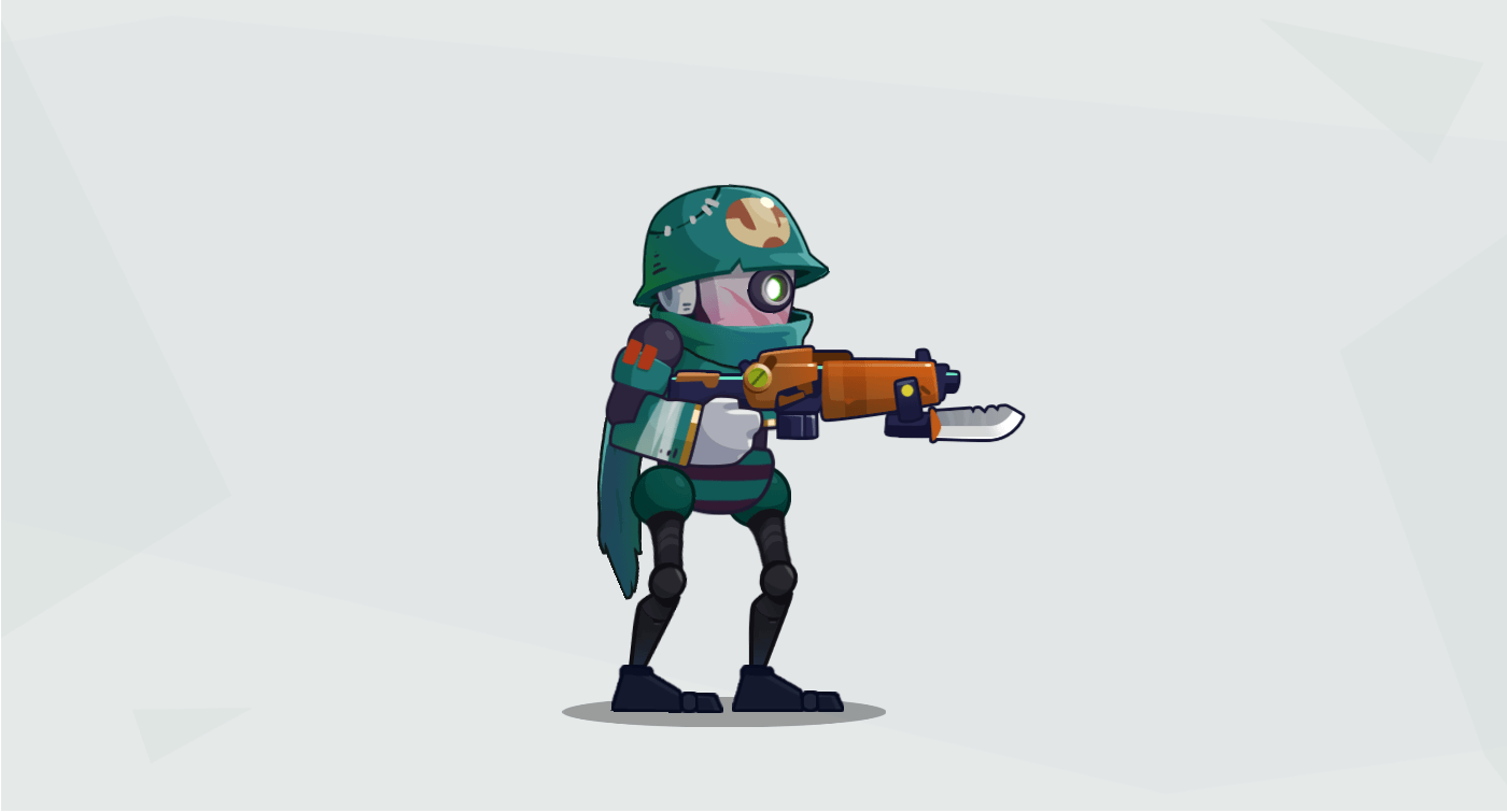 Spine 2D Animation - Mech Soldier Character on Behance