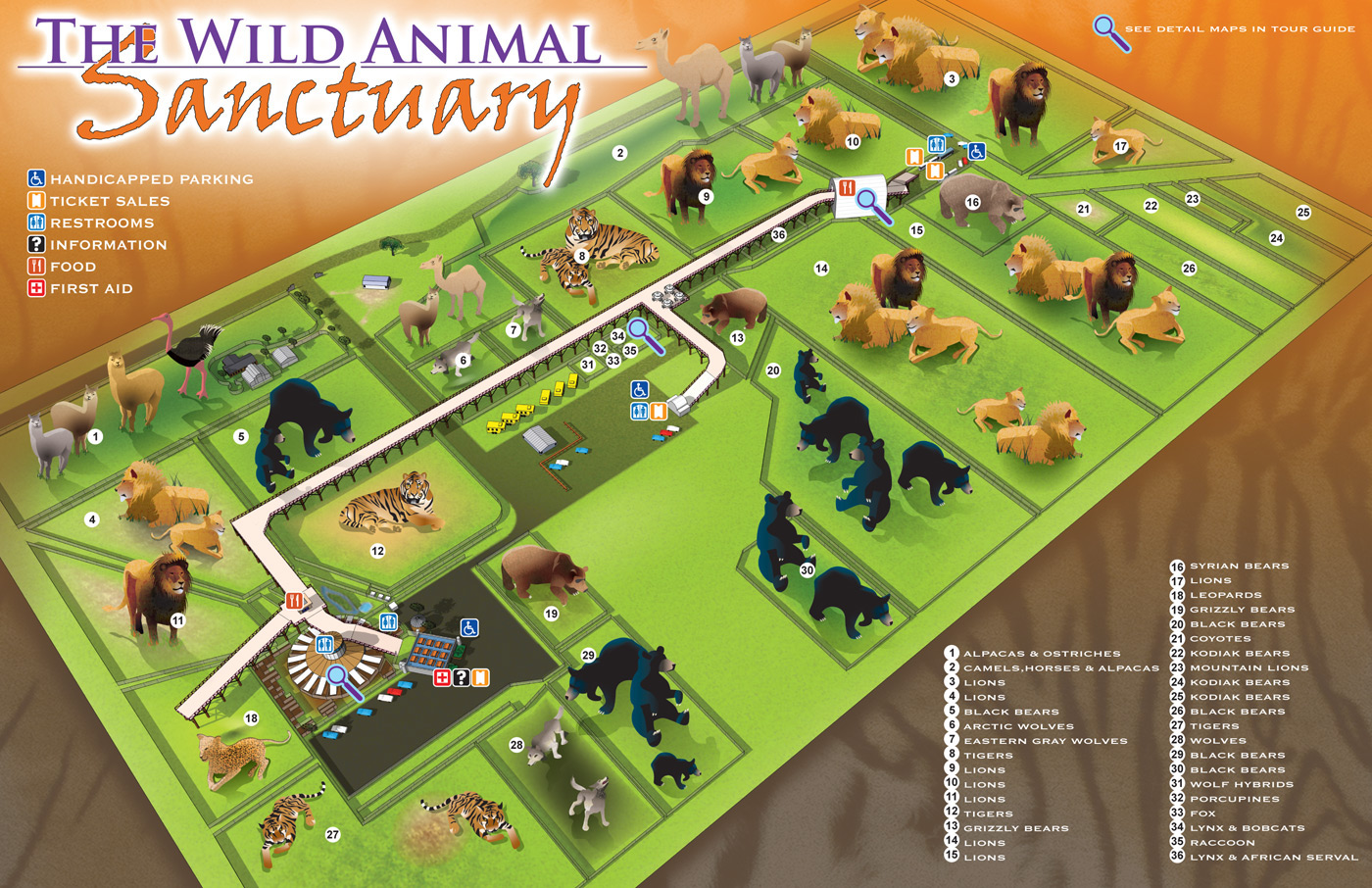 Animal Sanctuary Illustrated Maps on Behance