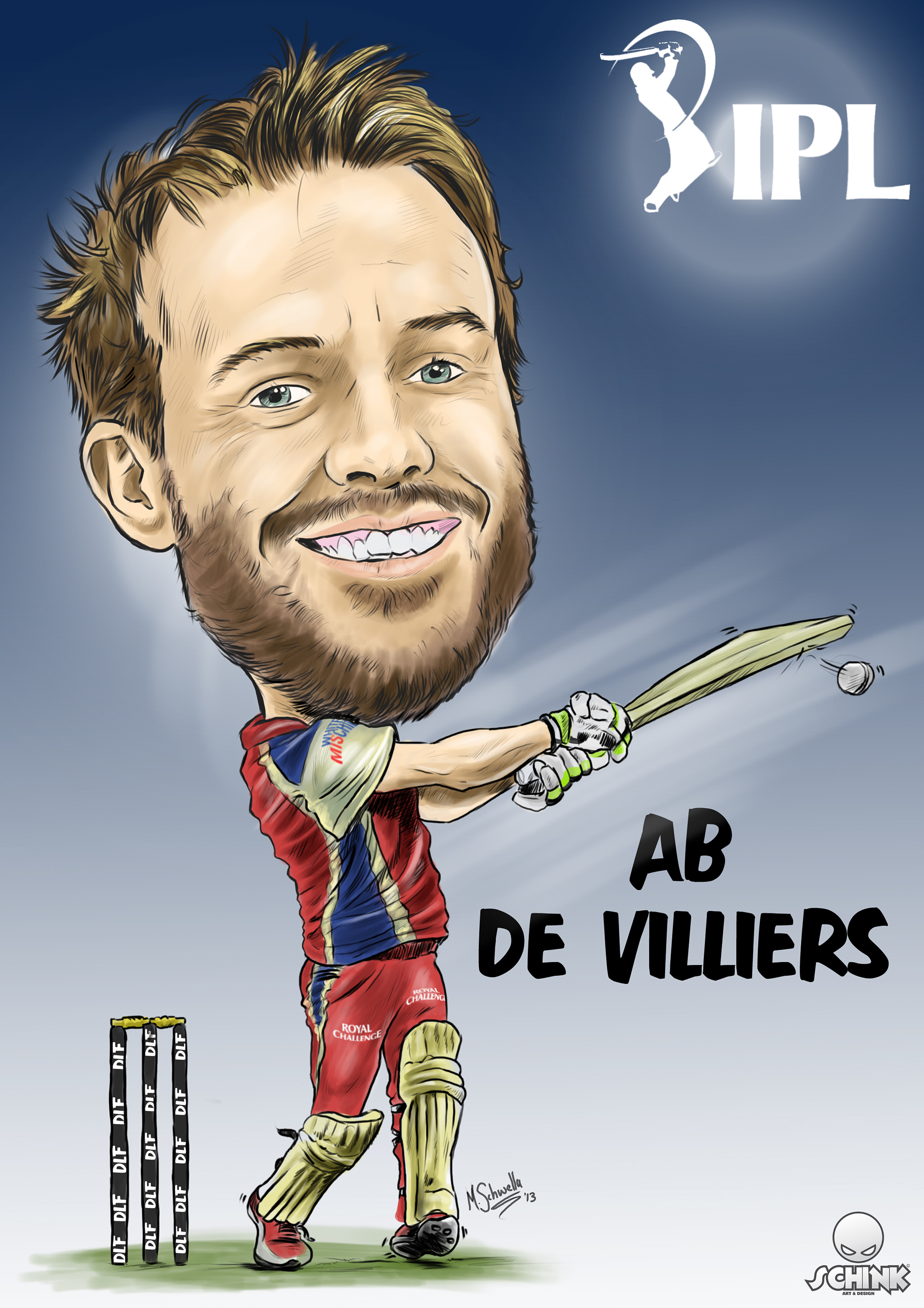 AB Devilliers Mr 360 Player Poster Paper Print - Sports posters in India -  Buy art, film, design, movie, music, nature and educational  paintings/wallpapers at Flipkart.com