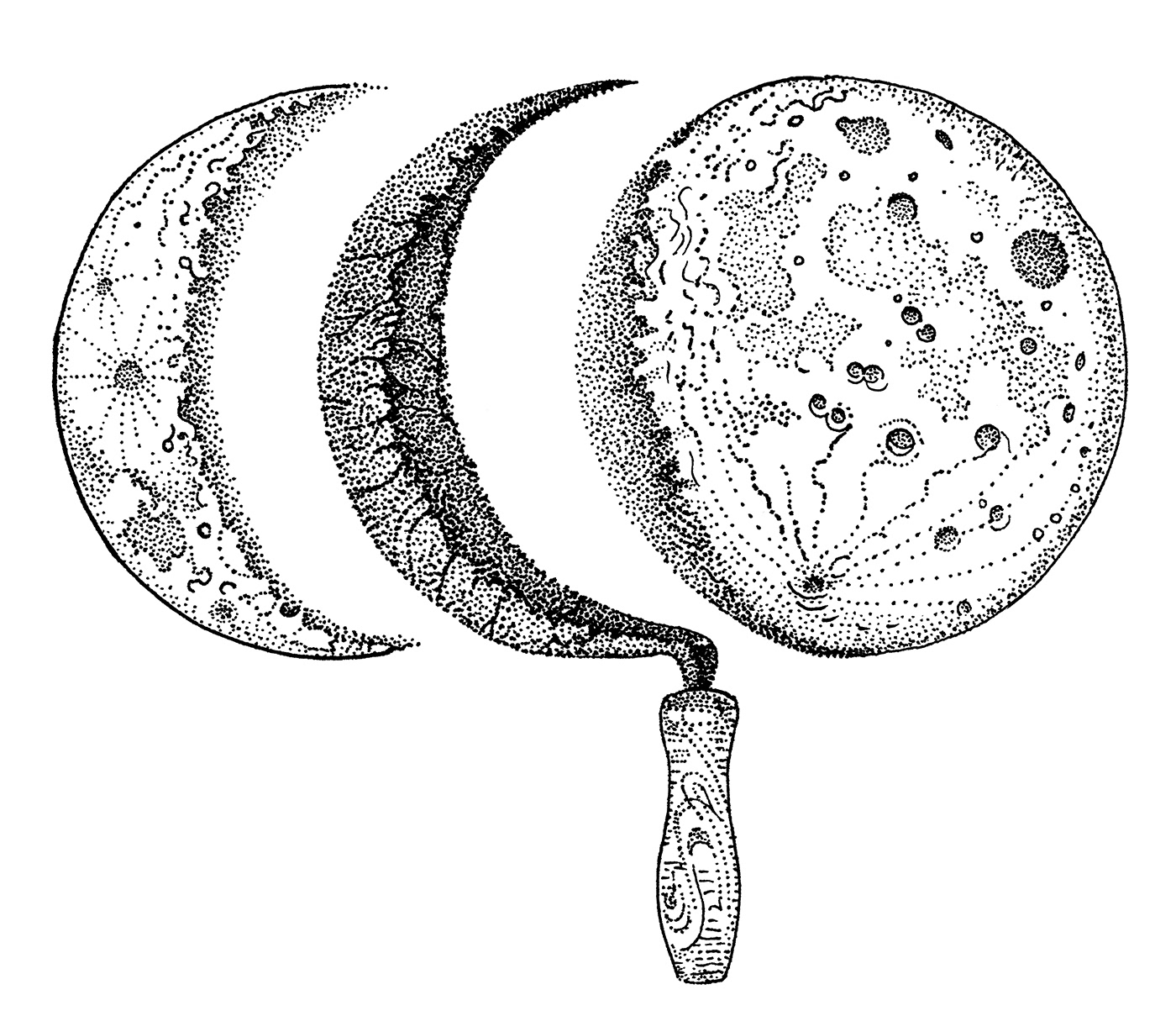Серп Луны рисунок