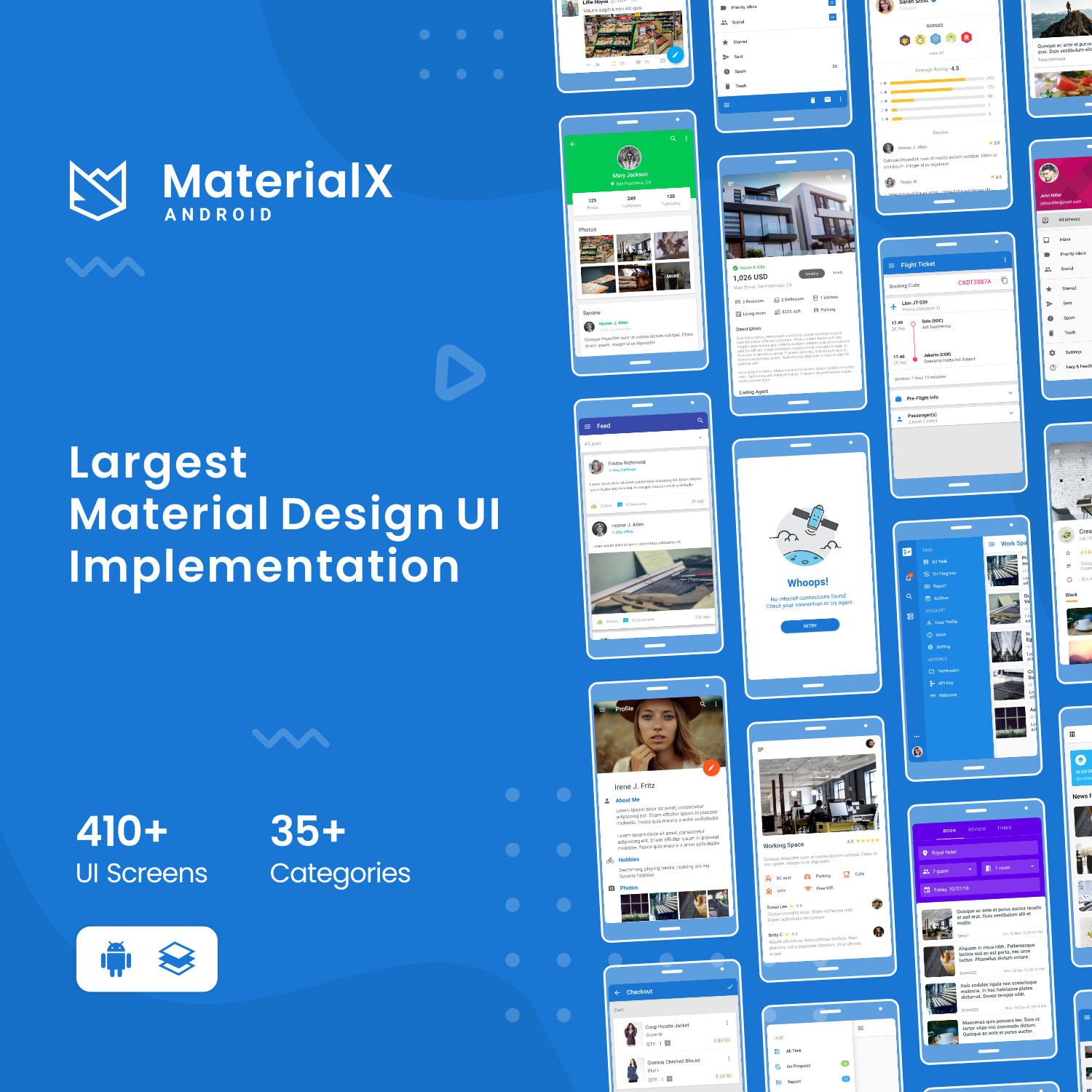 MaterialX - Android Material Design UI 2.8 - 4