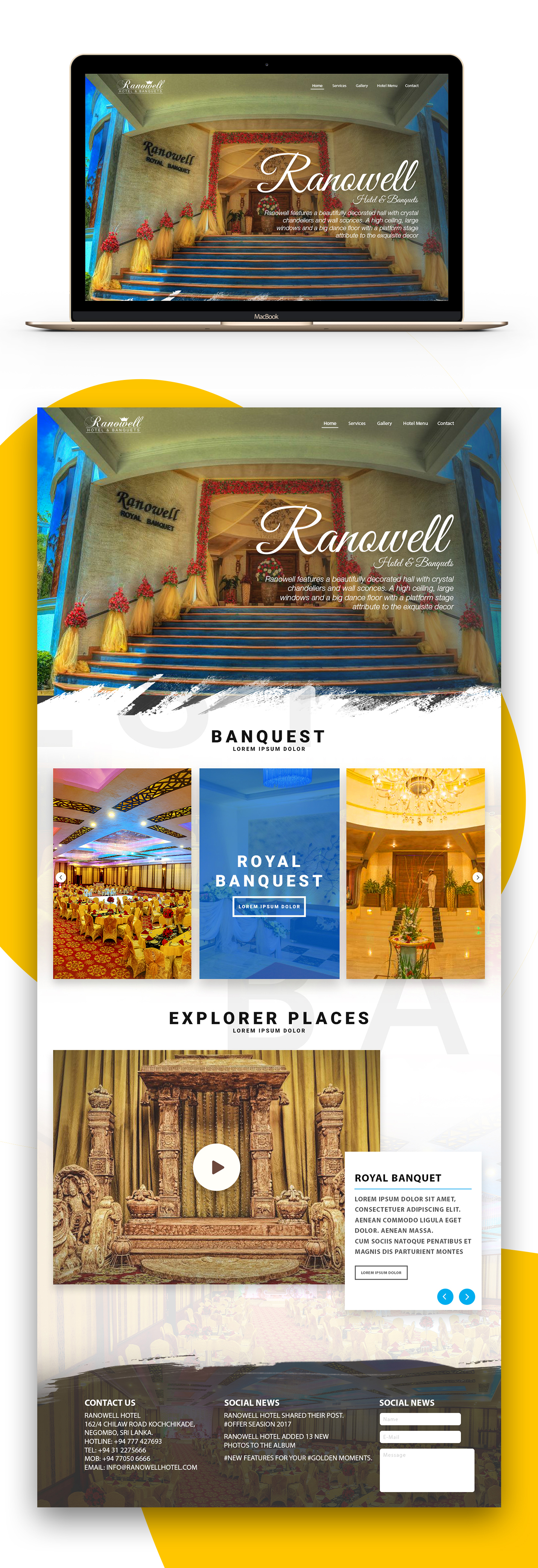 Ranowell Hotel Website Redesign On Behance Prenota il migliori hotel a negombo su tripadvisor: behance