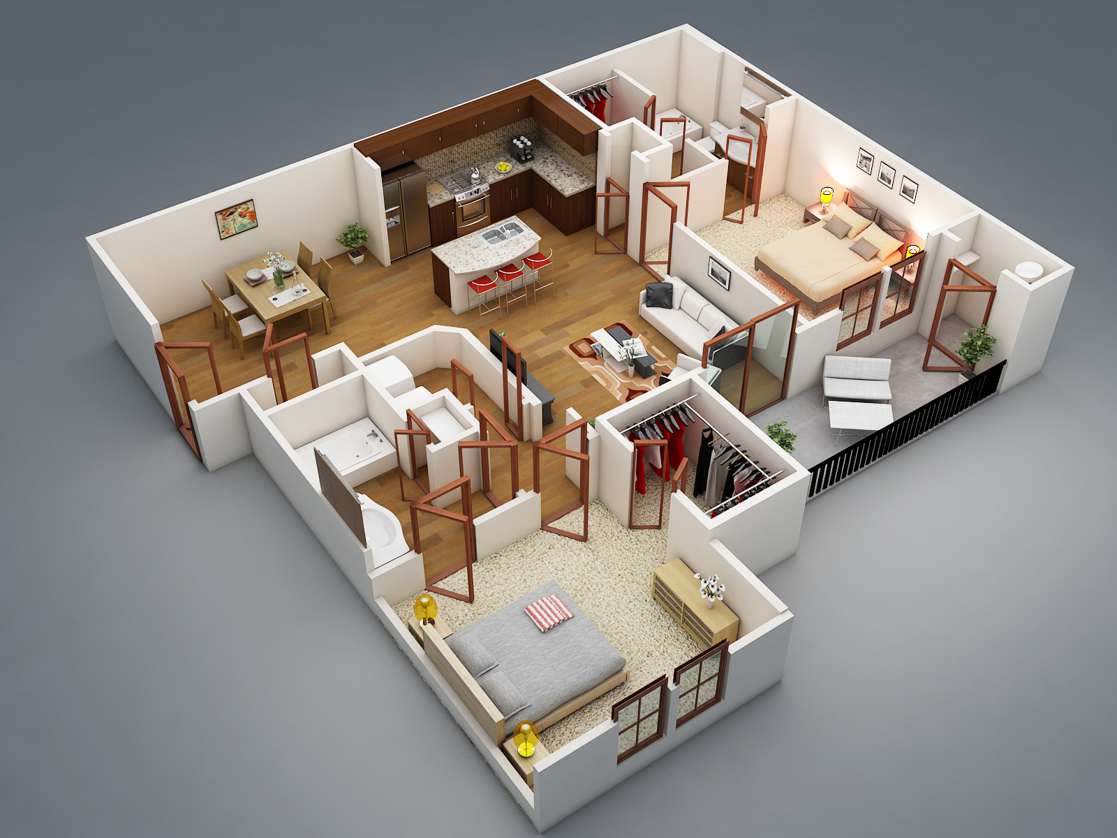 Floorplan 3d проекты