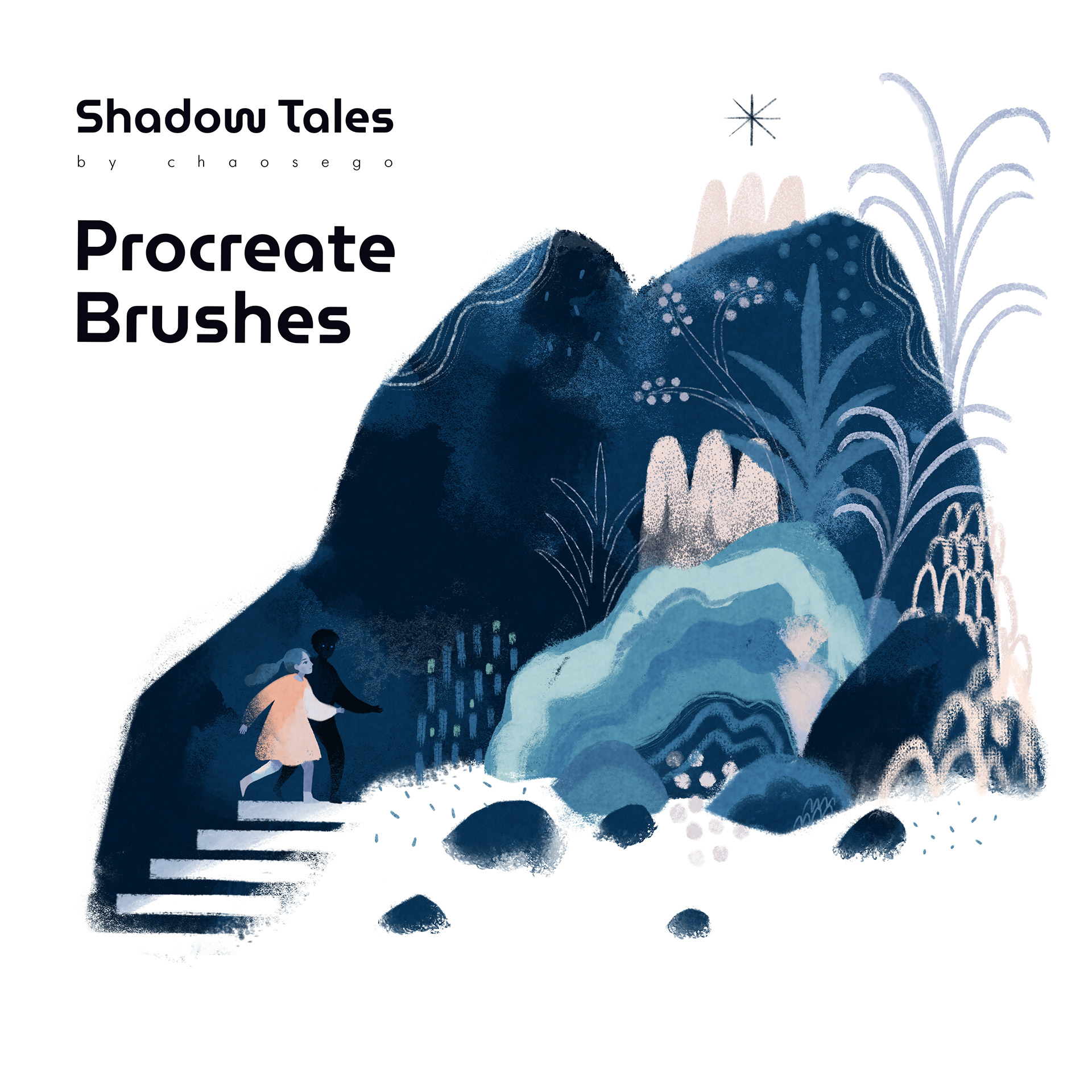 Shadow Tales. Procreate Brushes
