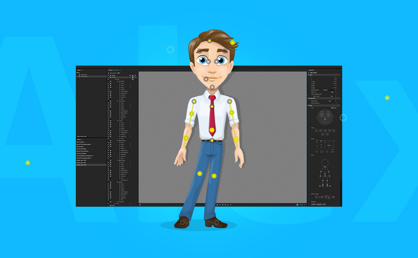 Alex the Businessman - Free Character Animator Puppet on Behance