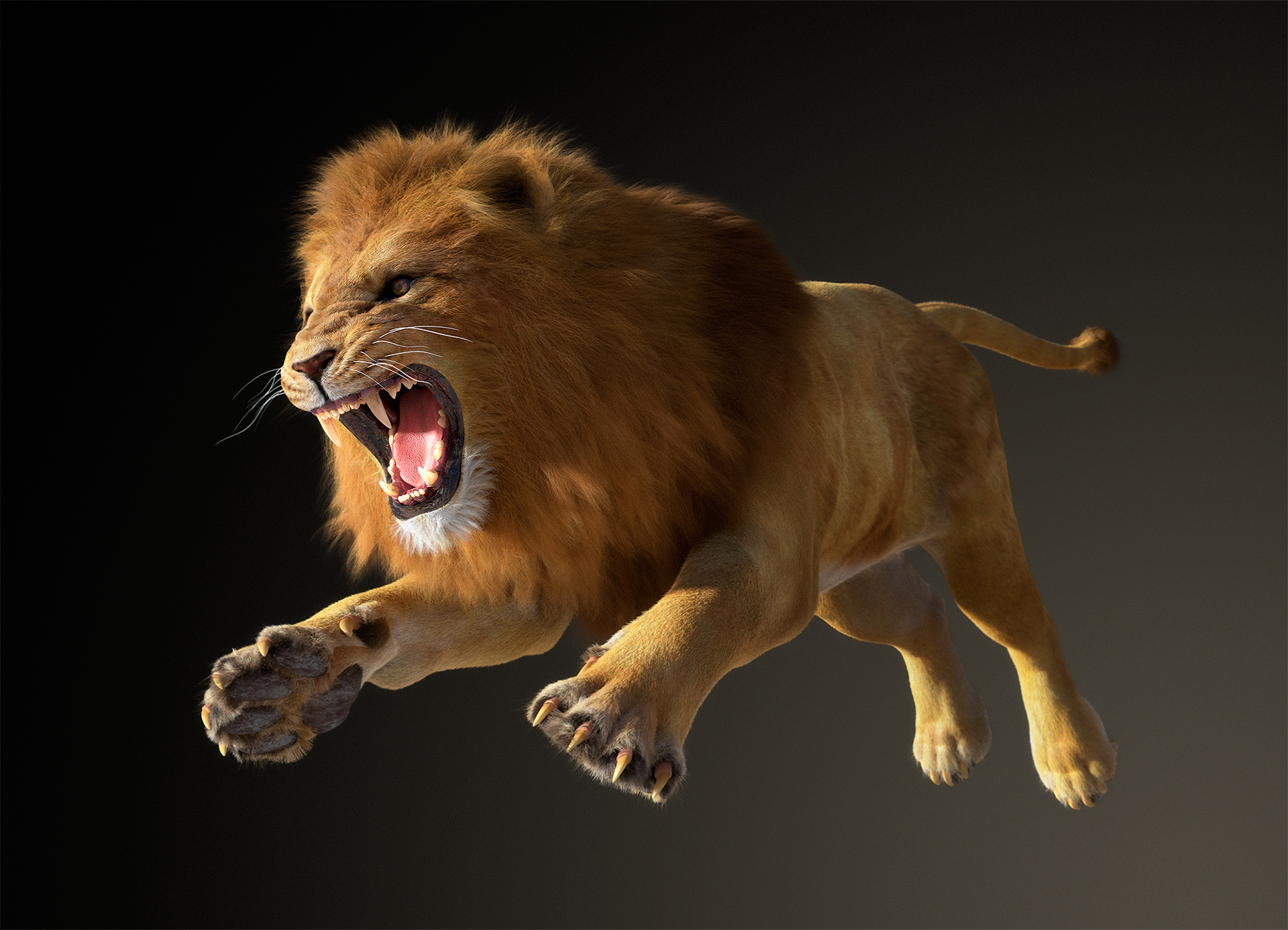 Lion 3D on Behance