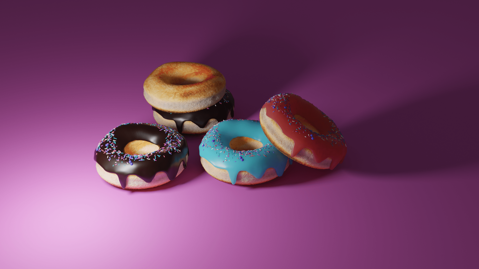 Канал сладость. Blender 3d пончик. Пончик в блендер 3д. Красивые пончики. Текстура пончика.