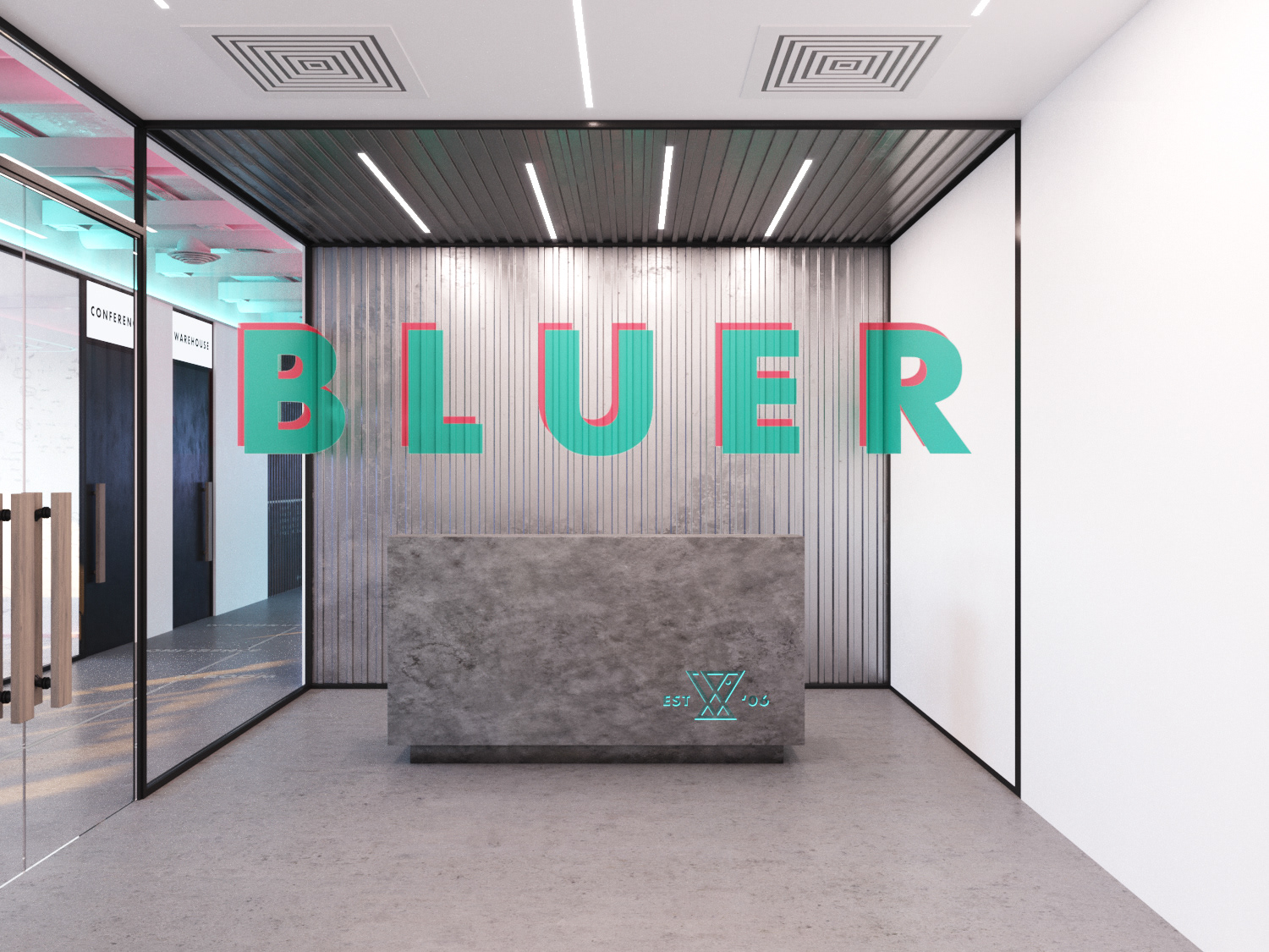 BlueR Studio Office on Behance