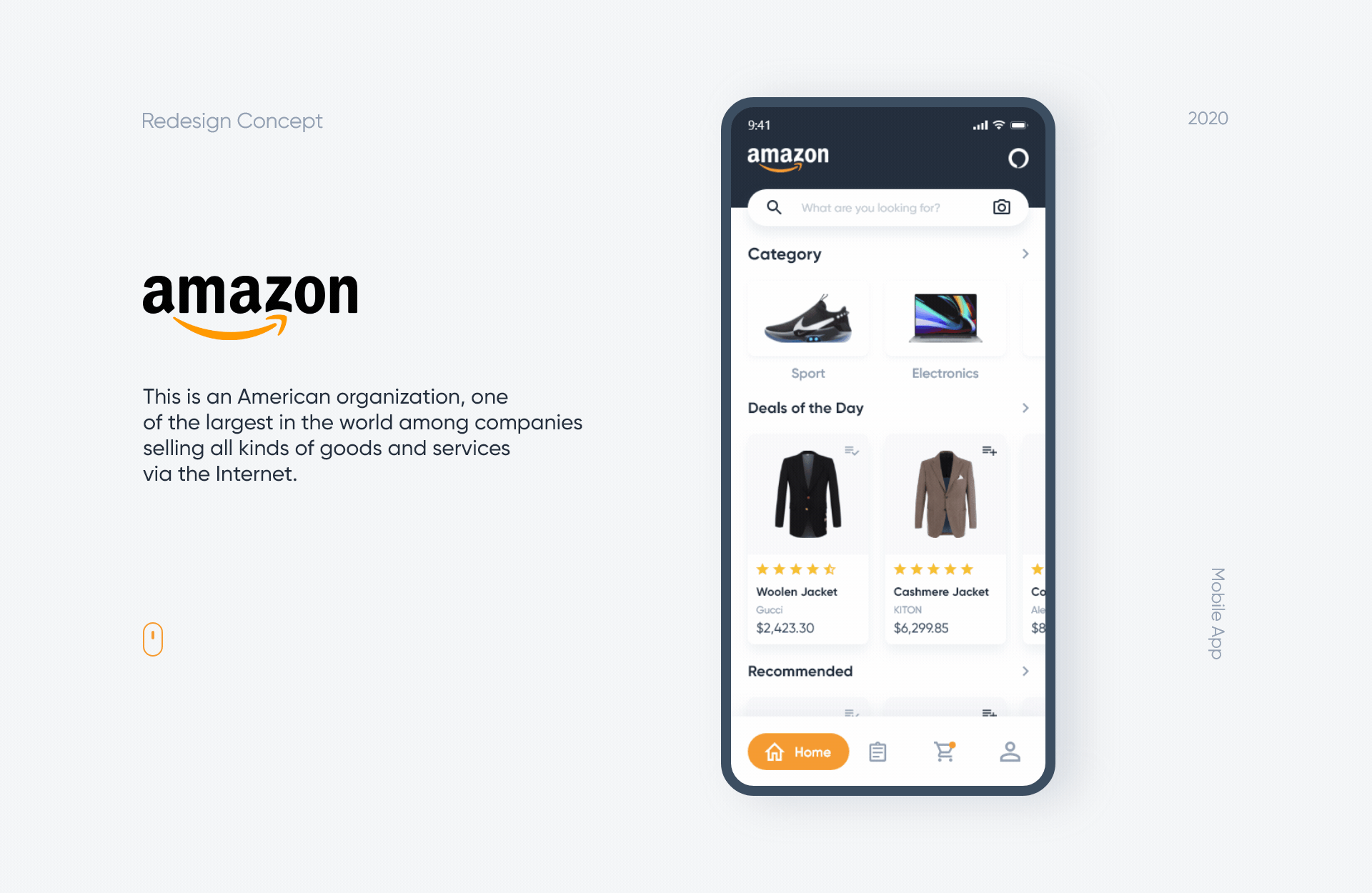 Amazon Redesign Concept - Mobile App