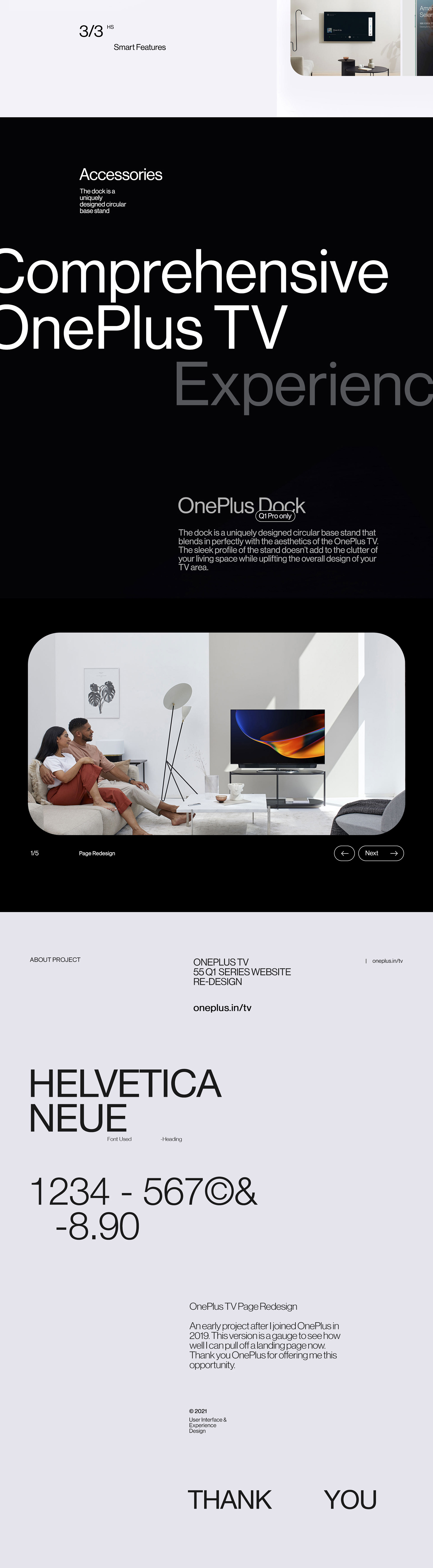 OnePlus TV Page Redesign | UIUX