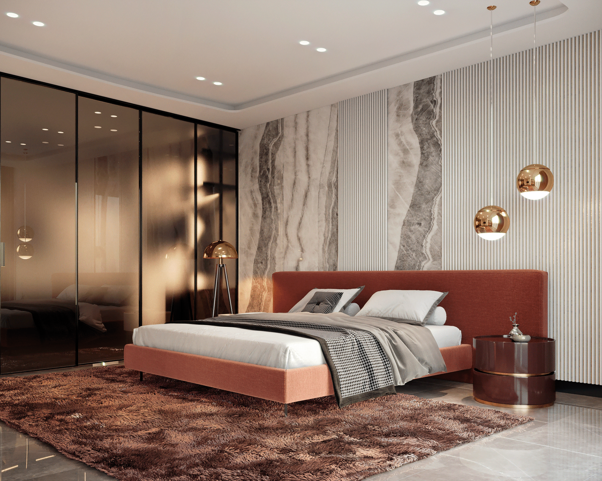 Master bedroom design on Behance