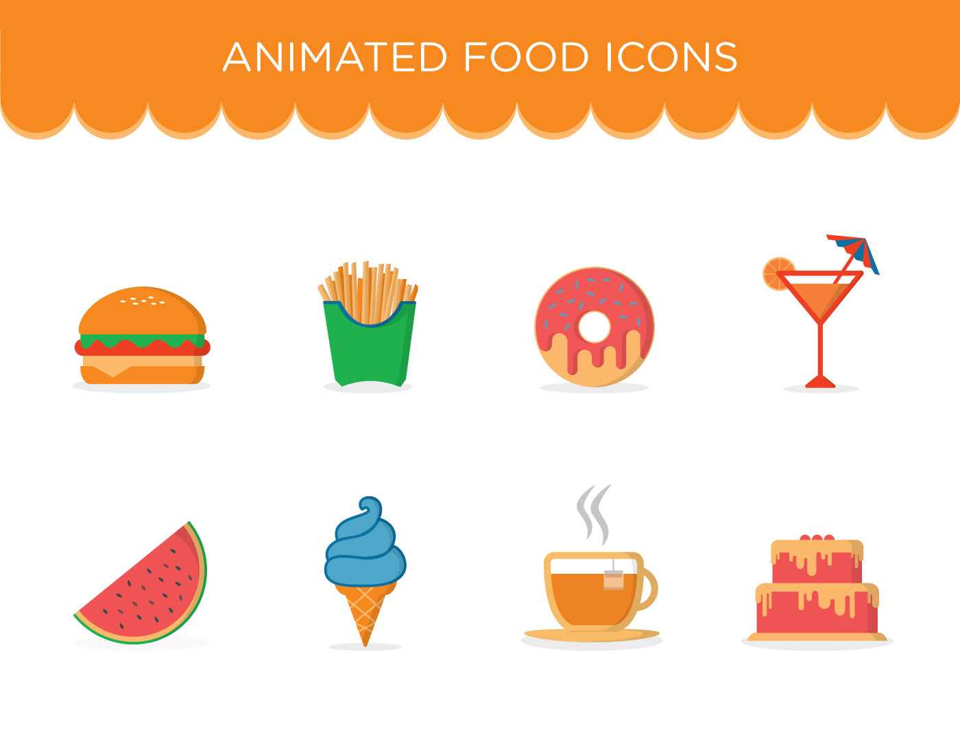 Animated Food Icons on Behance