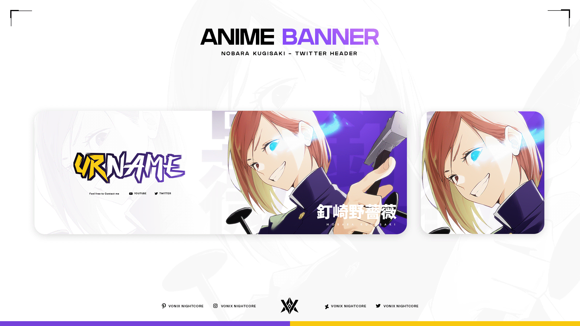 Free Anime Banner templates to customize