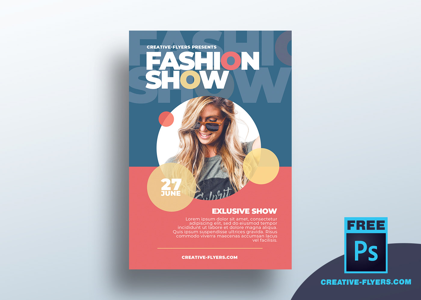 Free Flyer Template "Fashion Show" on Behance For Fashion Flyers Templates For Free