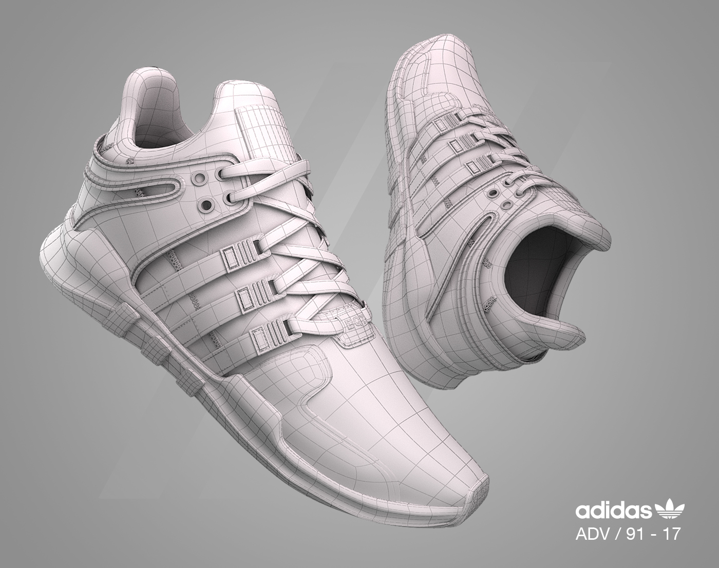 adidas sneakers 3d model
