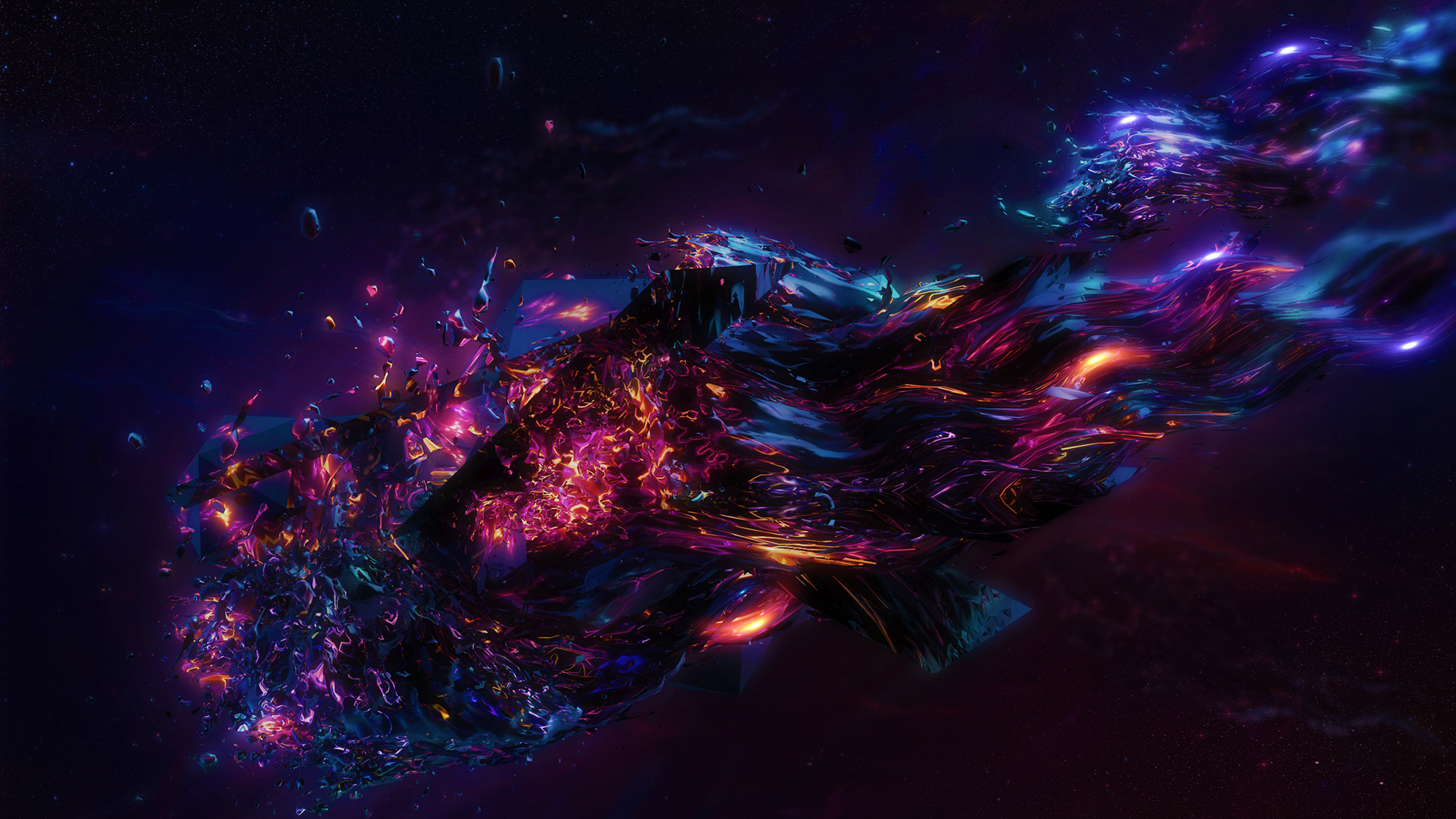 cinema4d photoshop Space abstract.