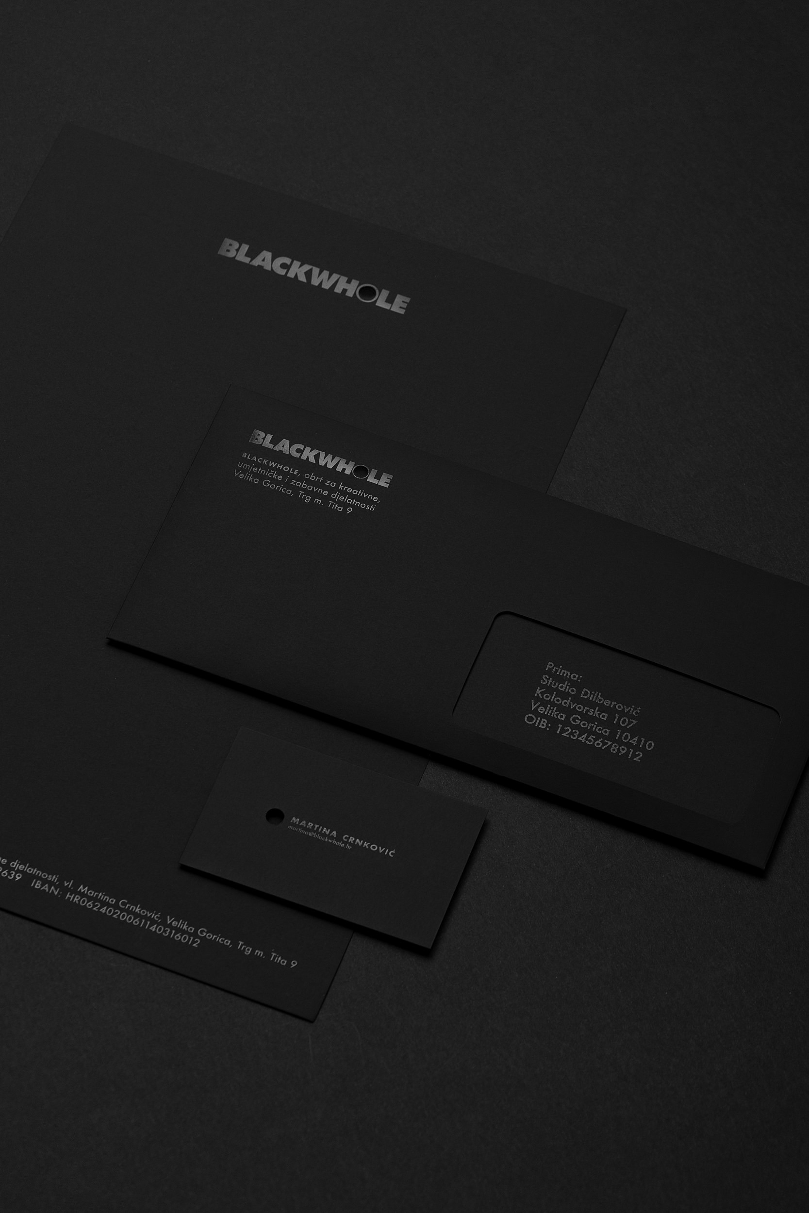 Black On Black BLACKWHOLE Branding By Ivan Dilberovic 