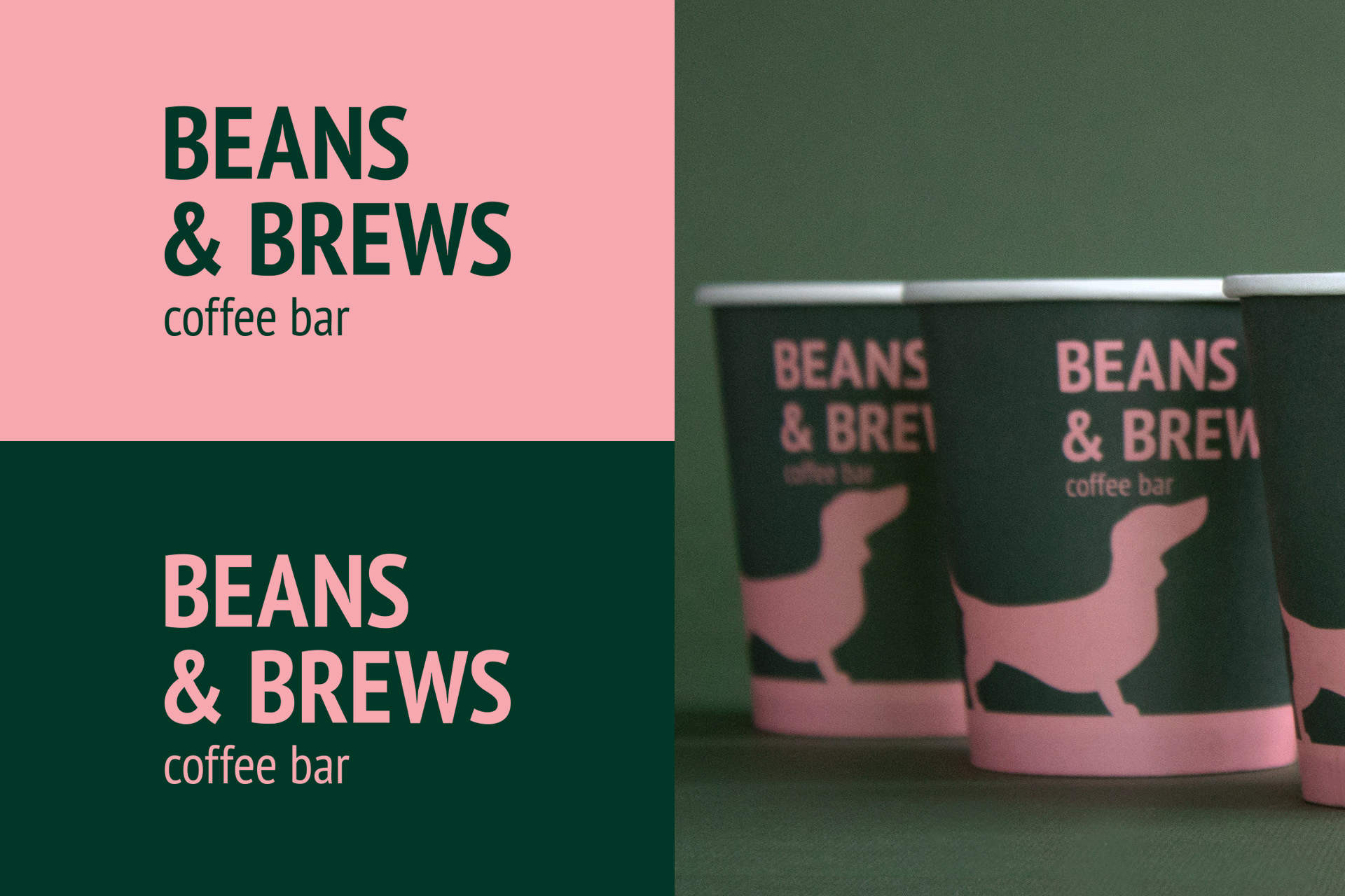 Beans & Brews Coffee Bar Branding By Canape Agency