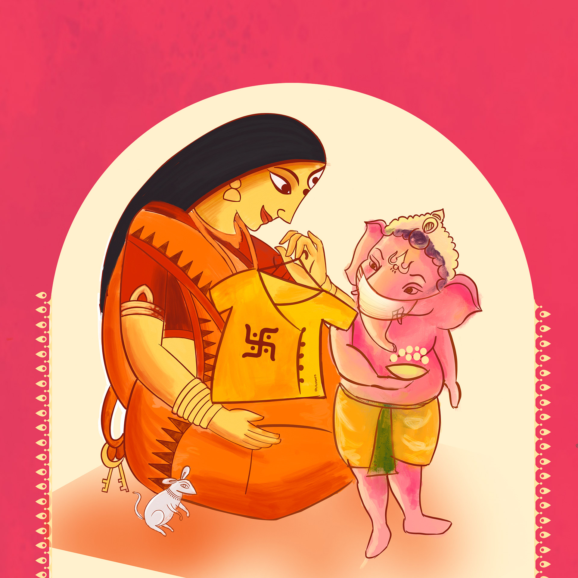 Maa Durga With Ganesha | Behance
