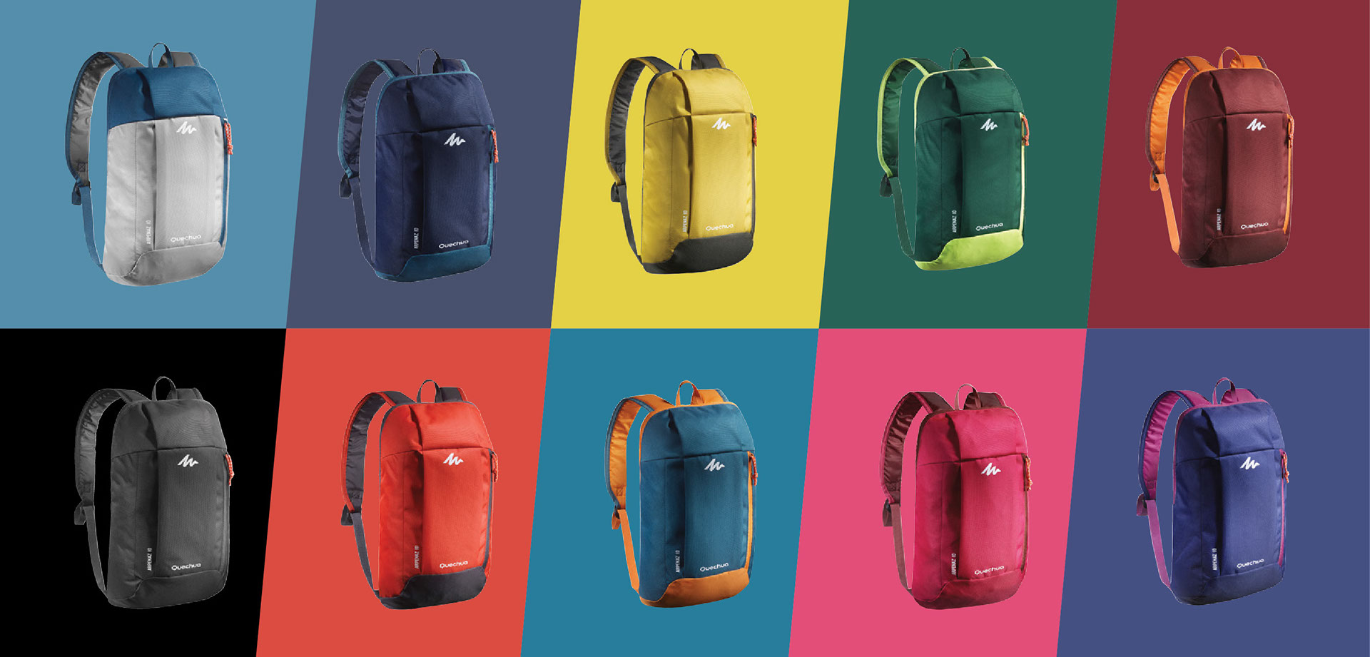 QUECHUA Hiking Backpack 10 L - Nh Arpenaz 50, Multicolour | Azadea Qatar