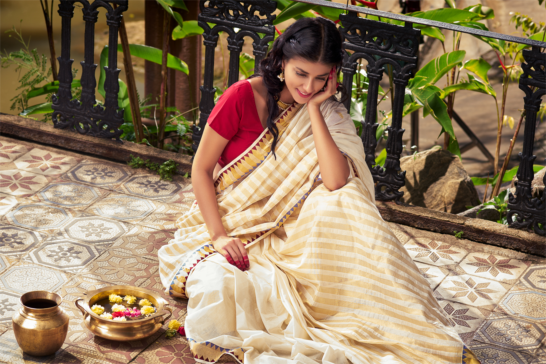 Silk Saree Carla Dennis deepika ramani sainath pg myntra traditional silk t...