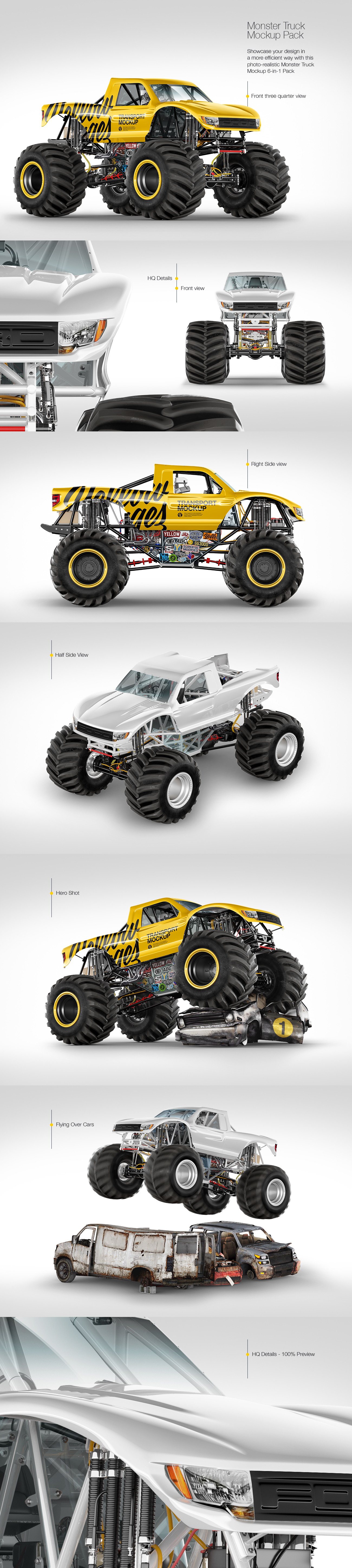 Download Monster Truck Psd Mockup On Behance PSD Mockup Templates