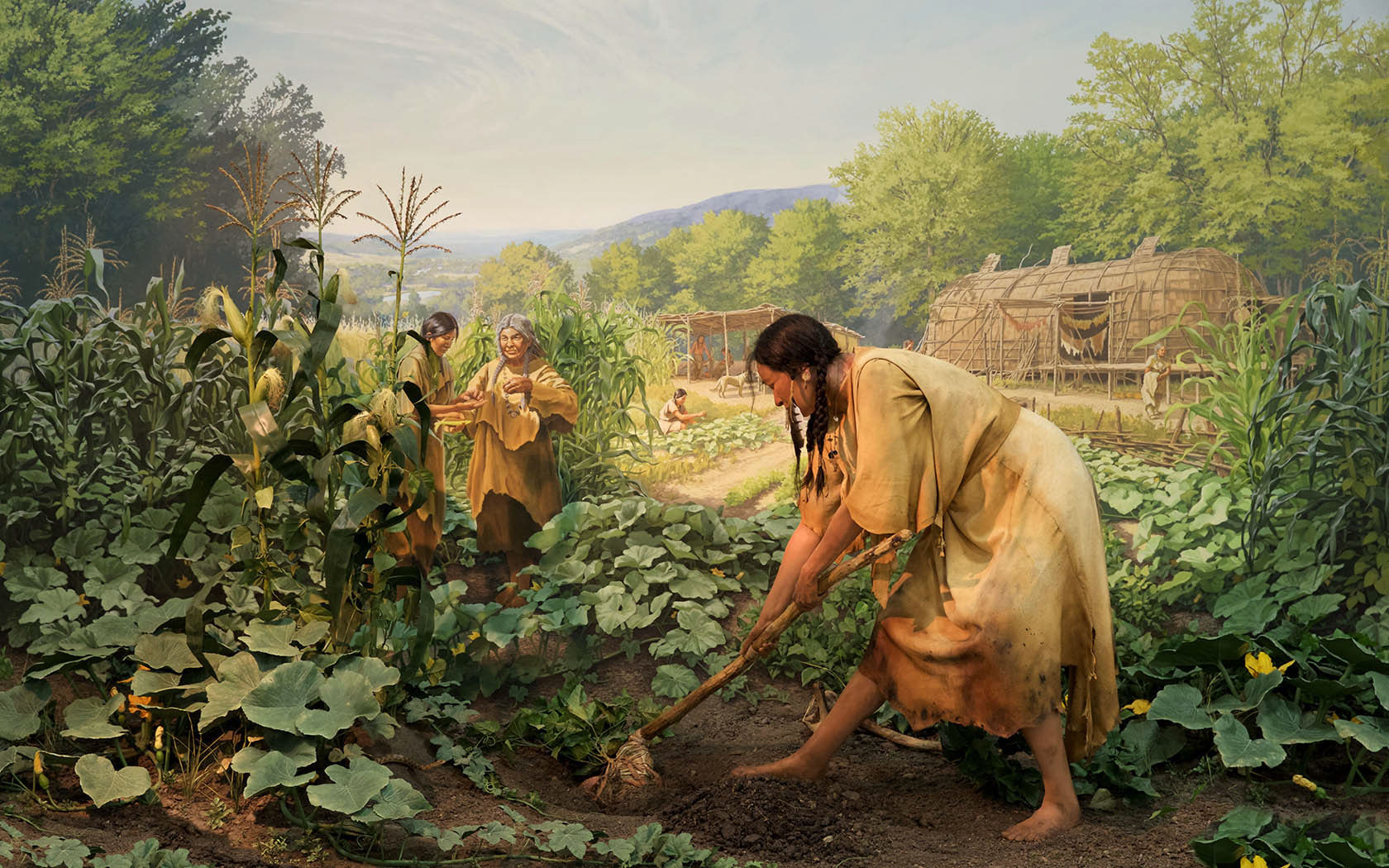 Ancient Agriculture Mural & Diorama
