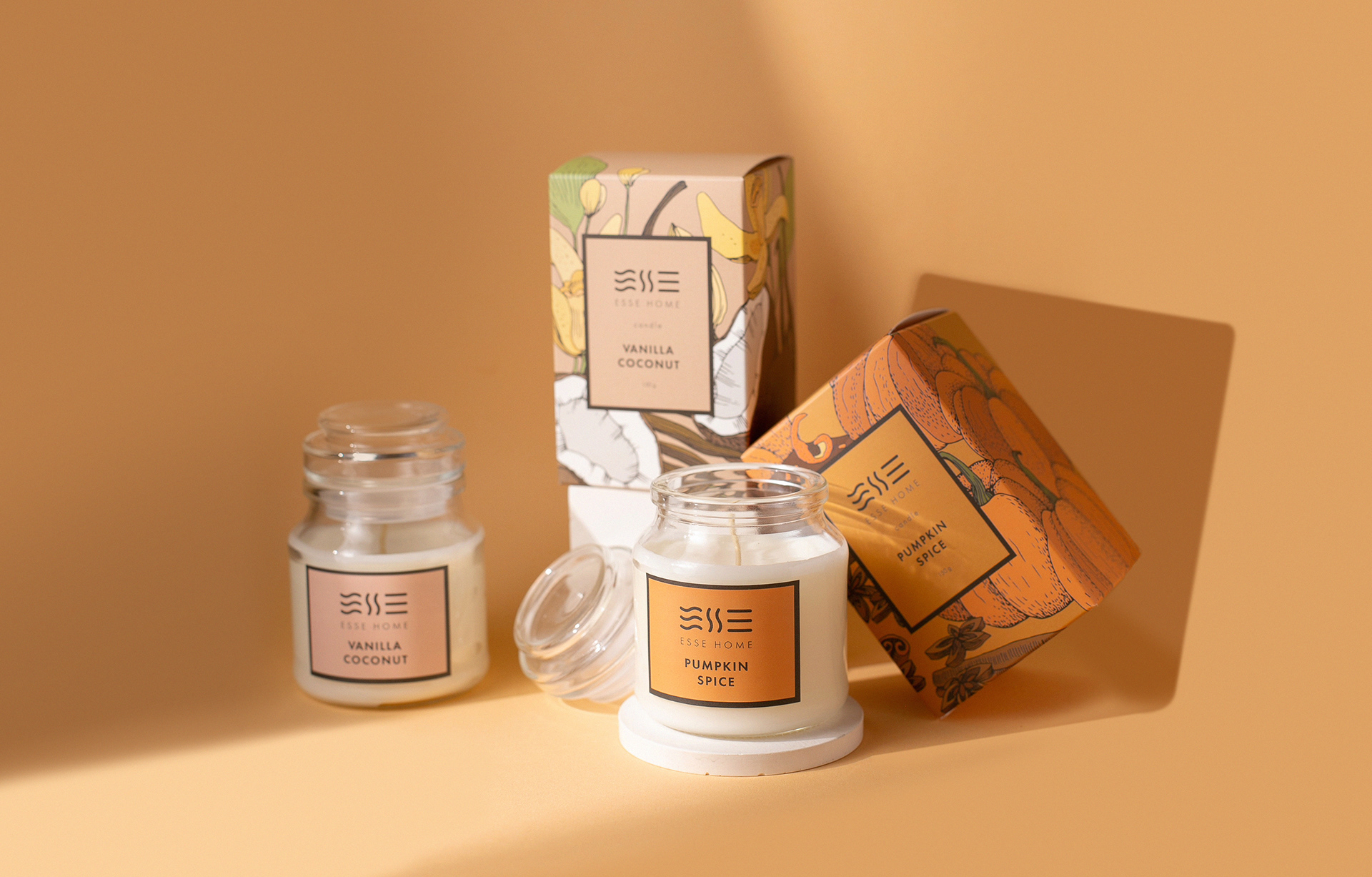Packaging and labels for candles