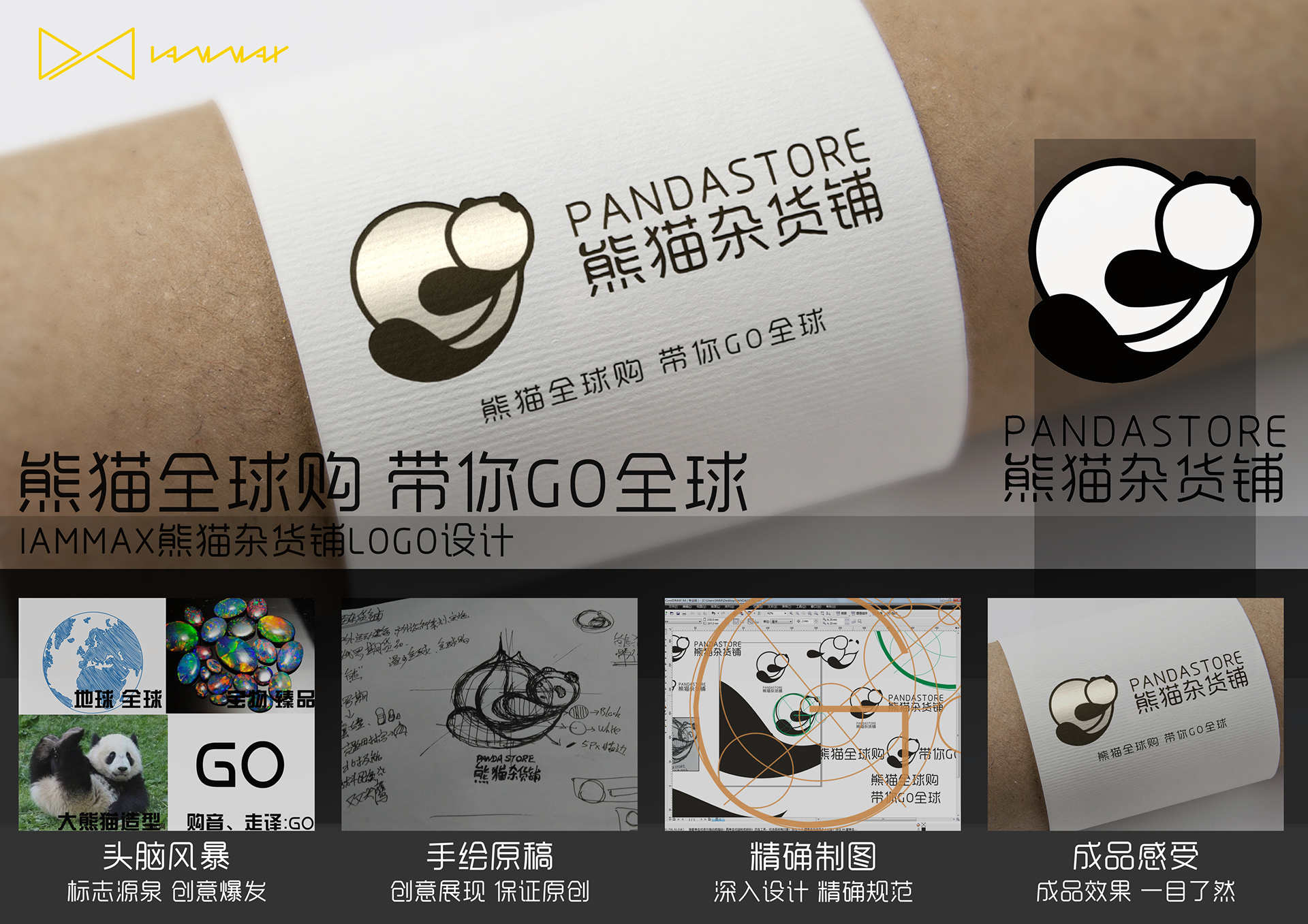 熊猫全球购：LOGO设计