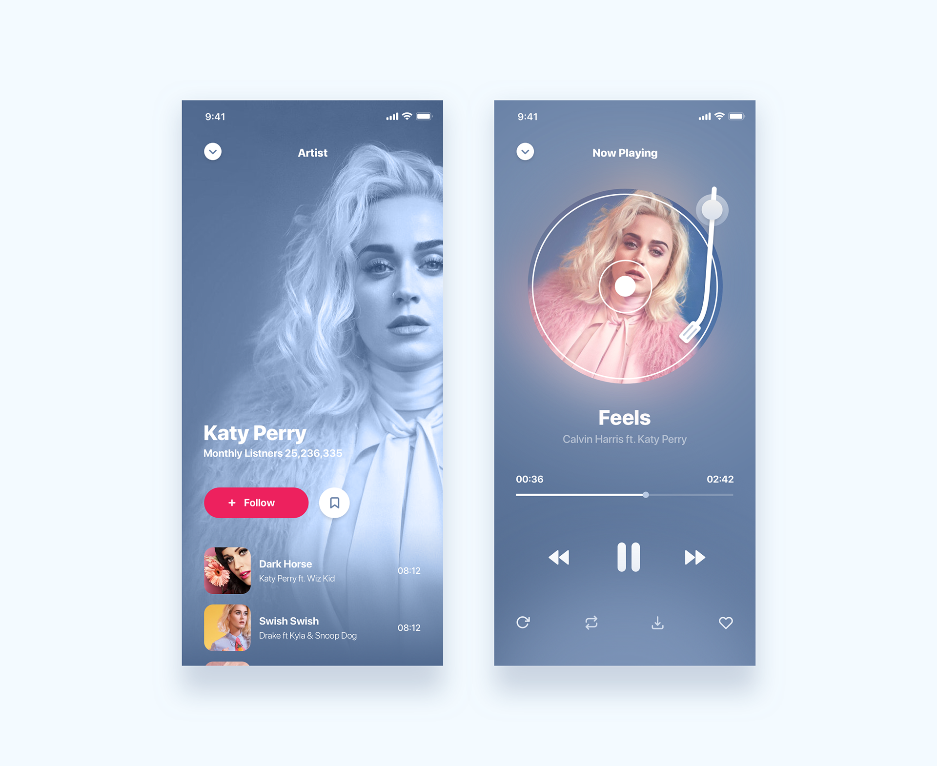 Music Player UI Design on Behance