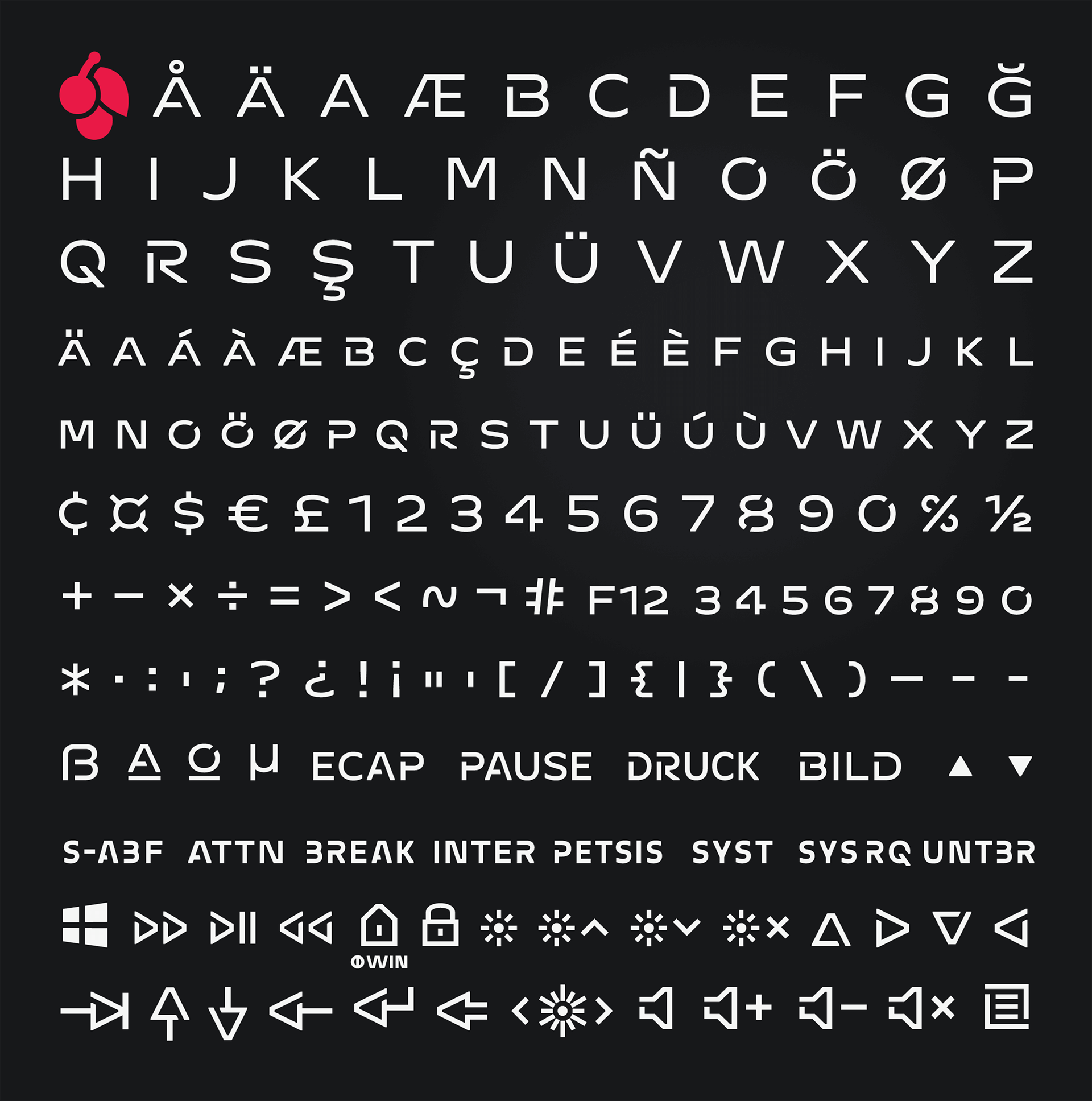 Custom Cherry Gaming Font On Behance