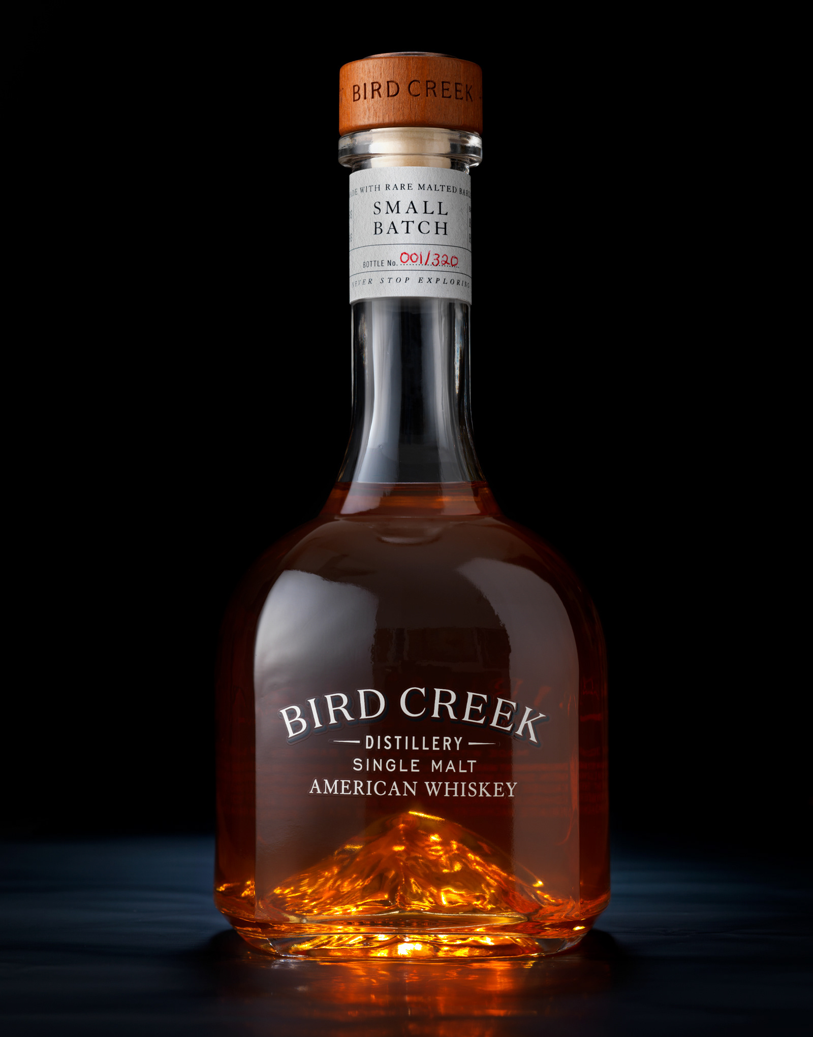 Bird Creek Distillery Whiskey Packaging & Custom Bottle